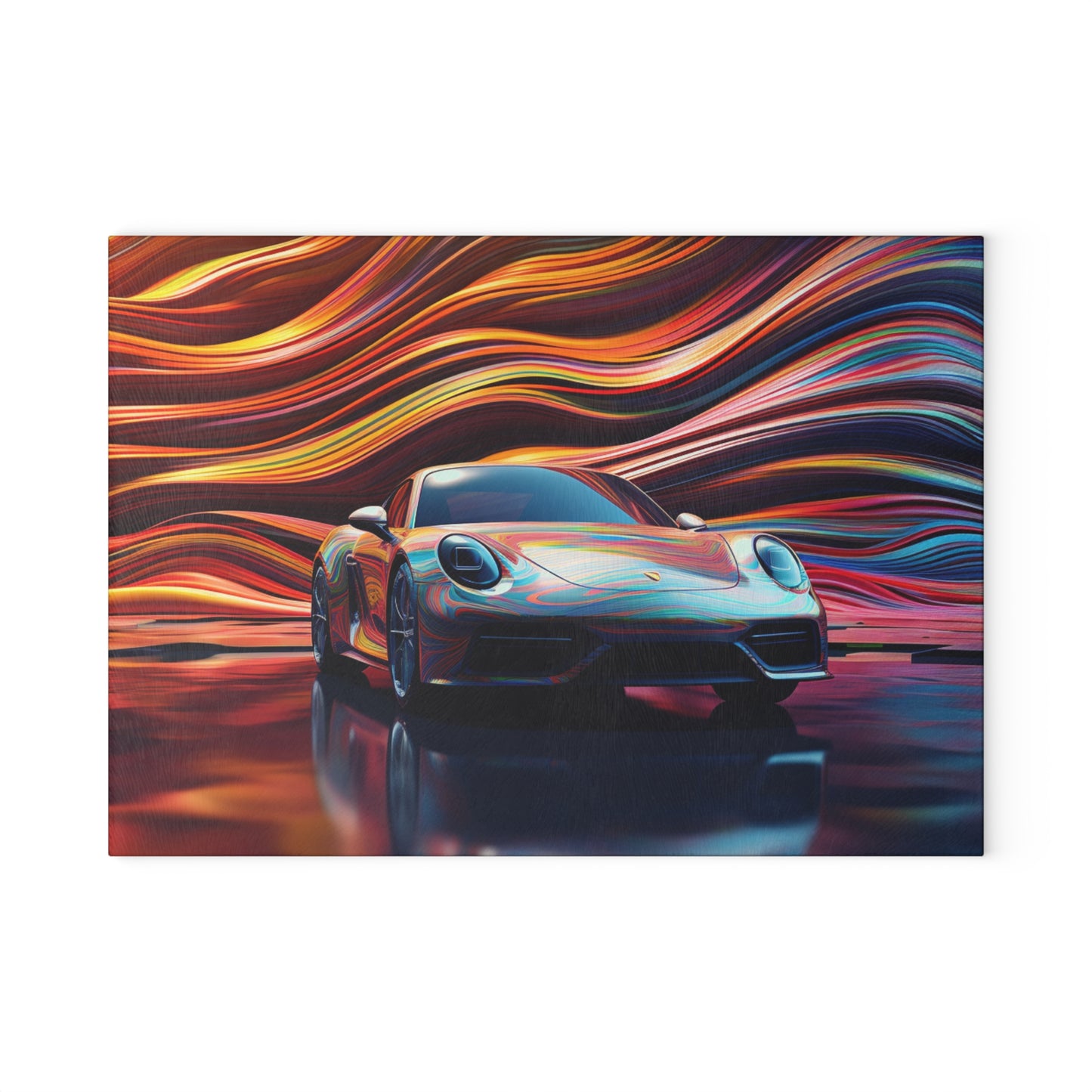 Glass Cutting Board Porsche Water Fusion 1