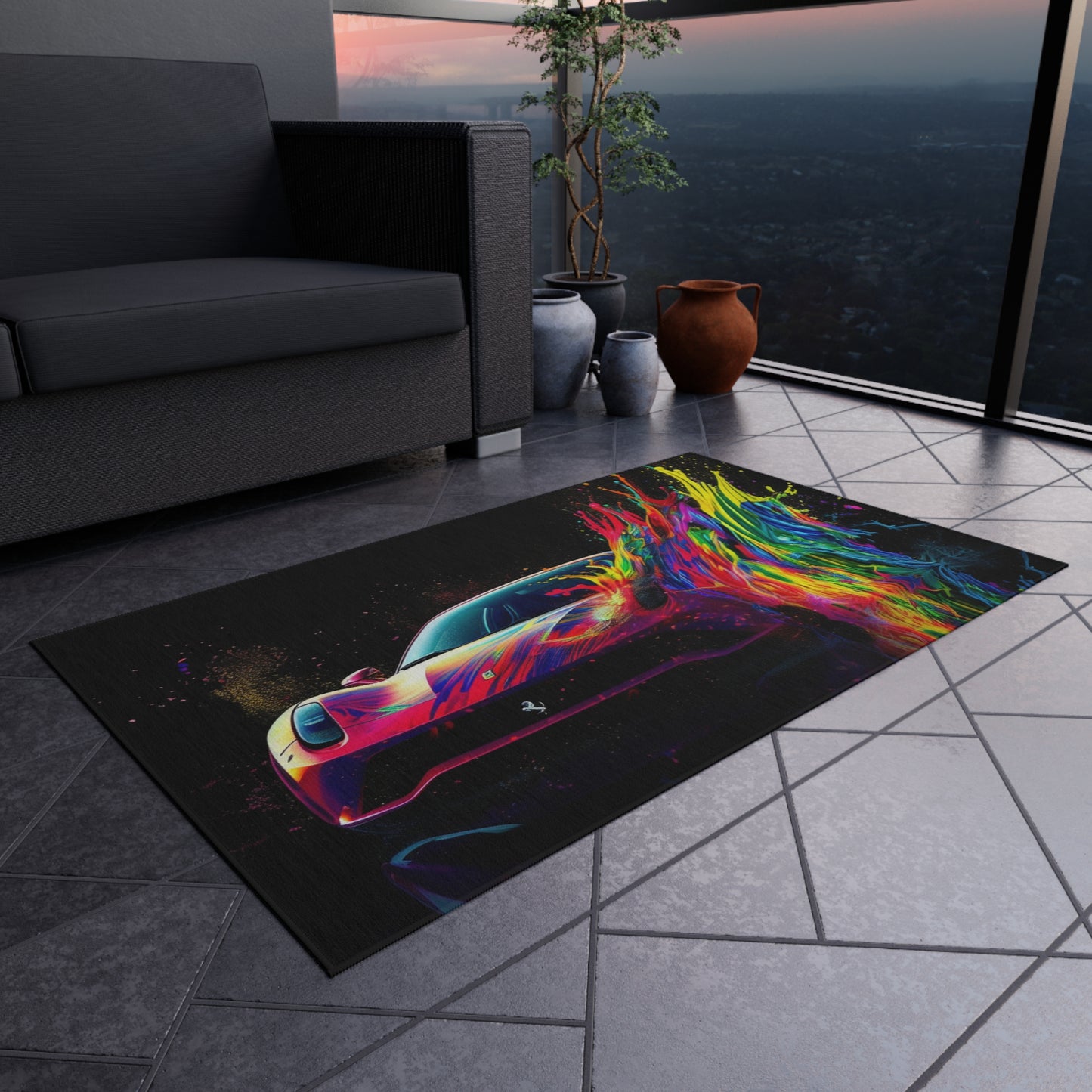 Outdoor Rug  Ferrari Fusion Water 3