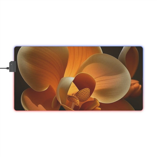 LED Gaming Mouse Pad Orange Orchid 4