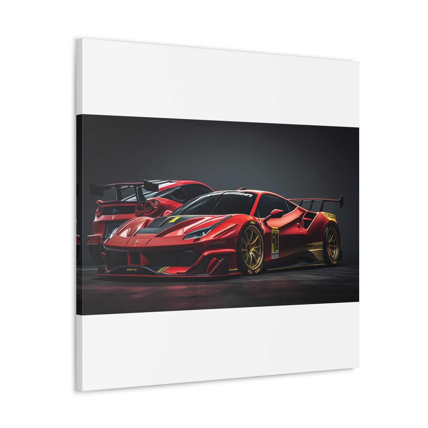 Canvas Gallery Wraps Ferrari Red 3