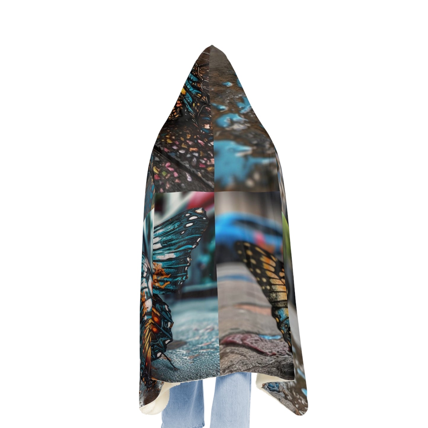 Snuggle Hooded Blanket Water Butterfly Street 5