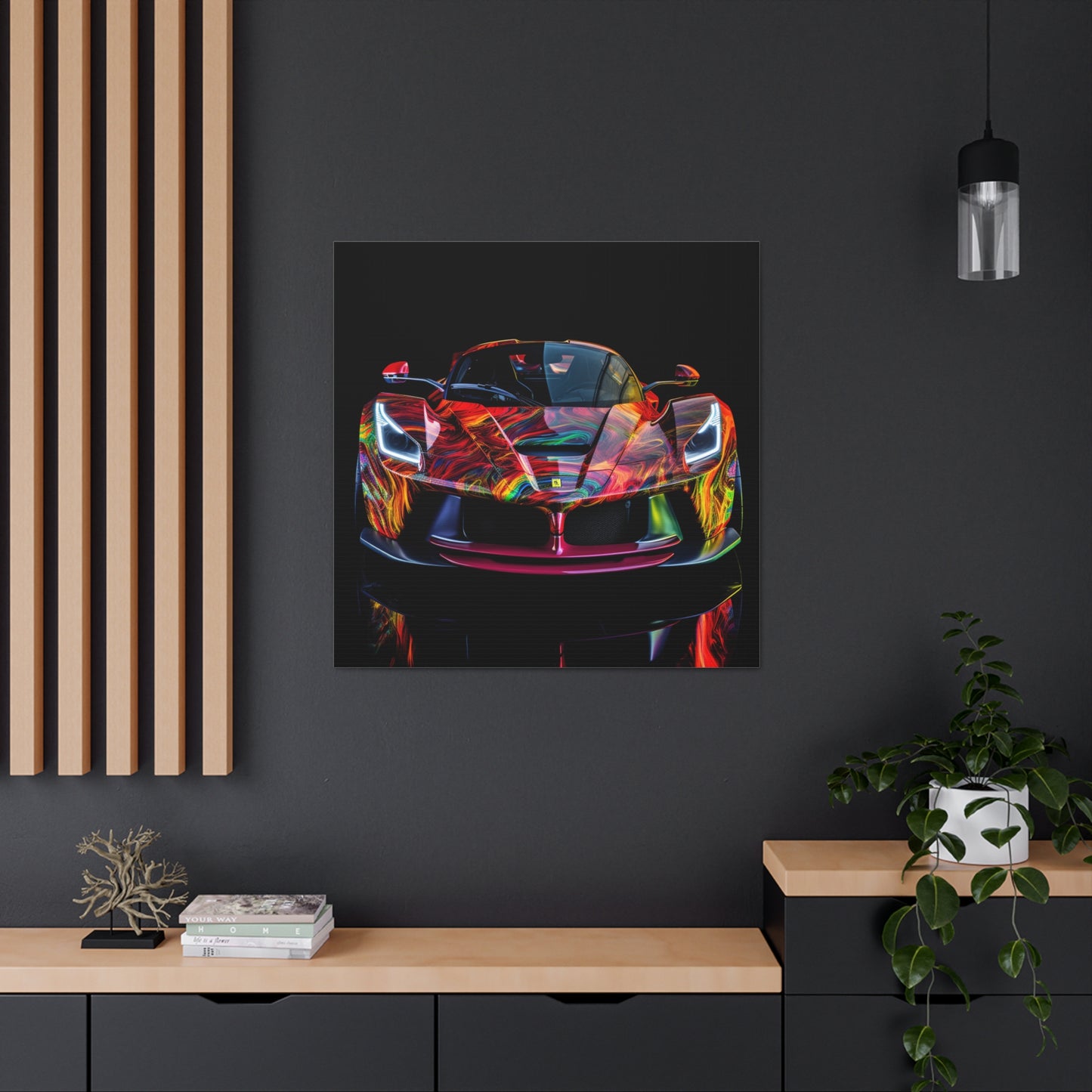 Canvas Gallery Wraps Ferrari Neon 3