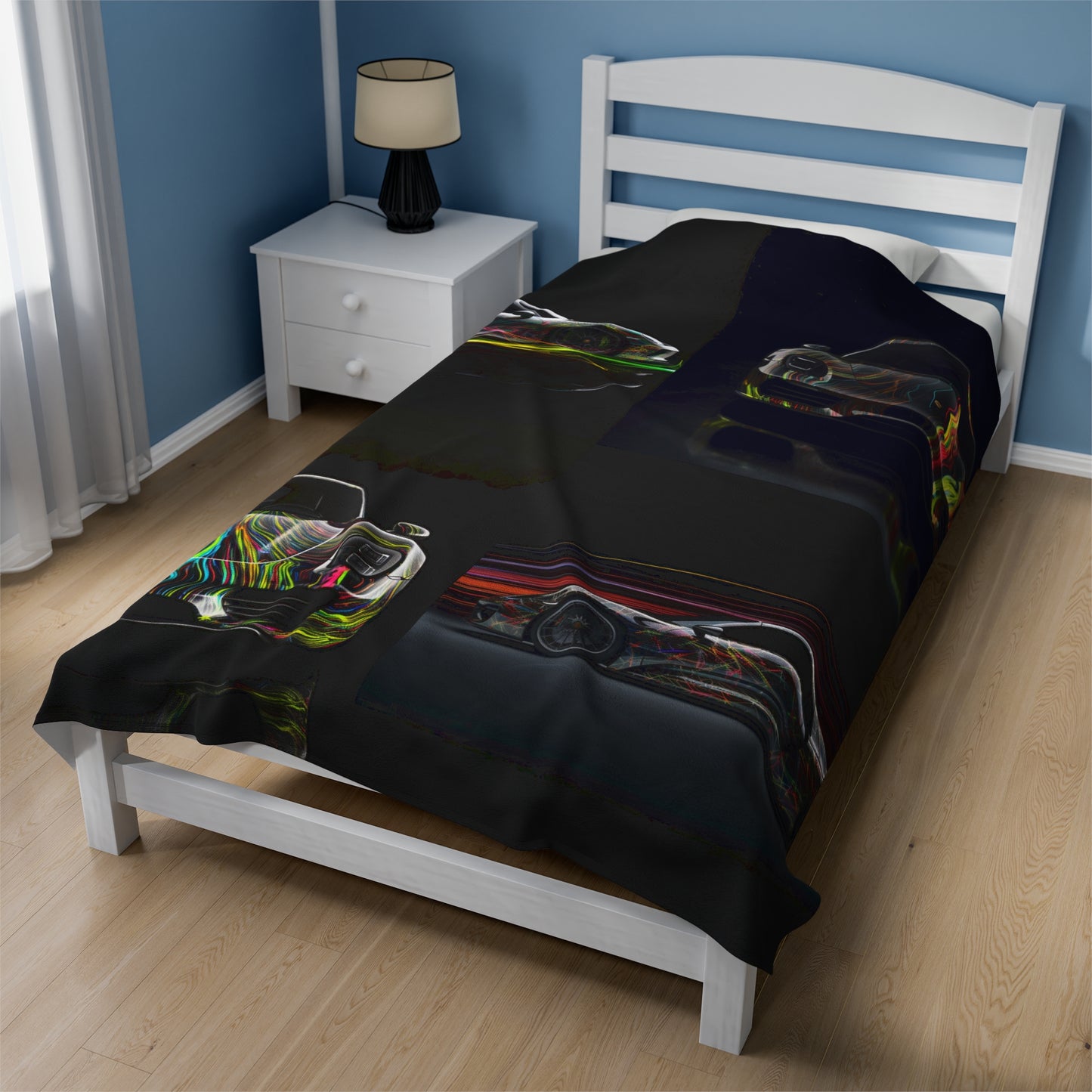 Velveteen Plush Blanket Porsche Line 5