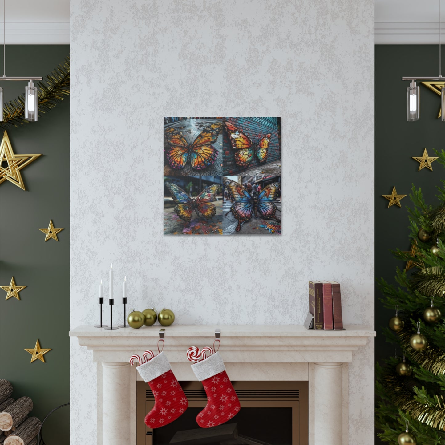 Canvas Gallery Wraps Liquid Street Butterfly 5