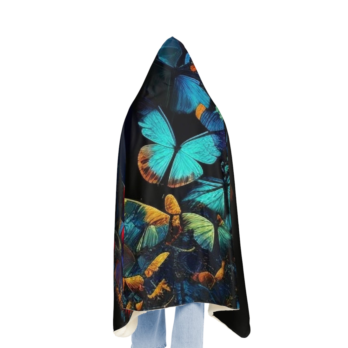 Snuggle Hooded Blanket Moon Butterfly 1