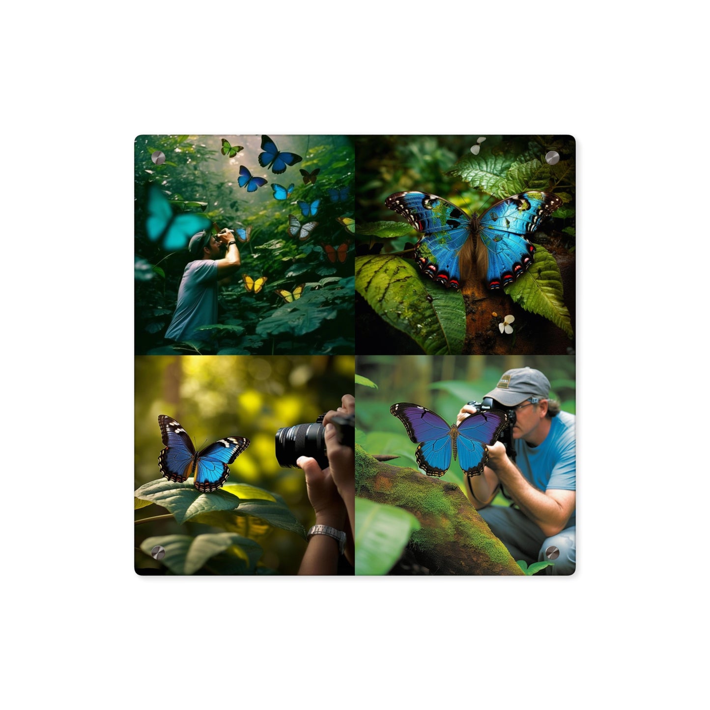 Acrylic Wall Art Panels Jungle Butterfly 5