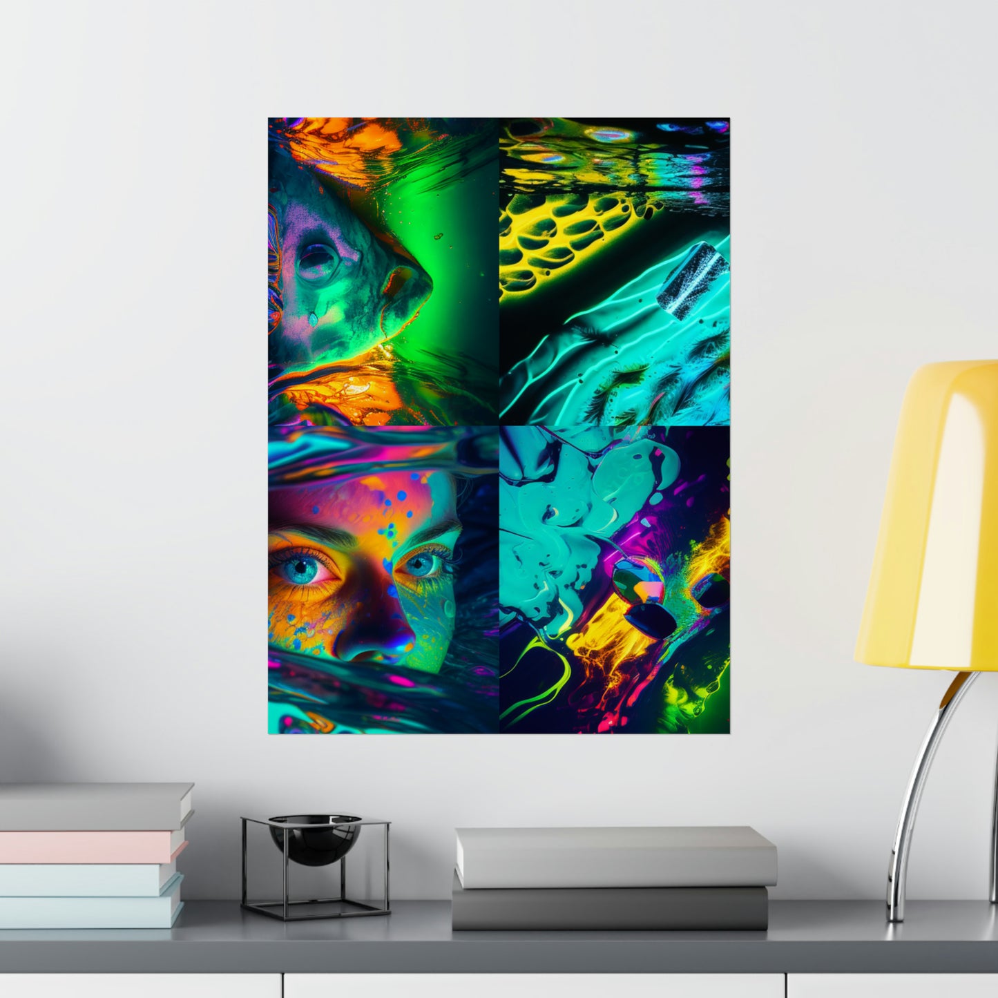 Premium Matte Vertical Posters Florescent Glow 5