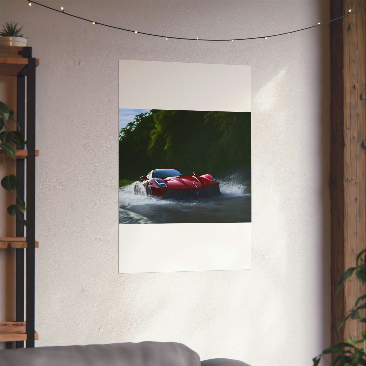 Premium Matte Vertical Posters Water Ferrari Splash 1