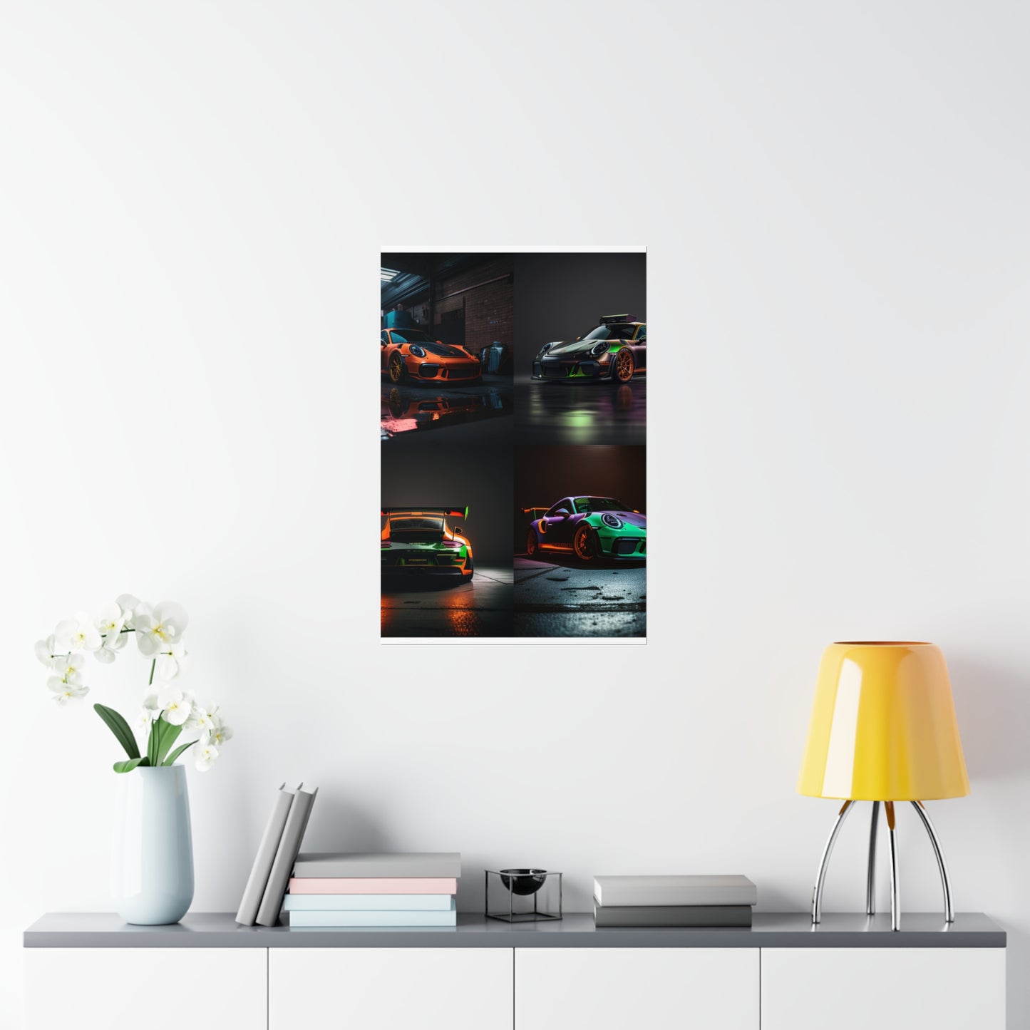 Premium Matte Vertical Posters Porsche Color 5