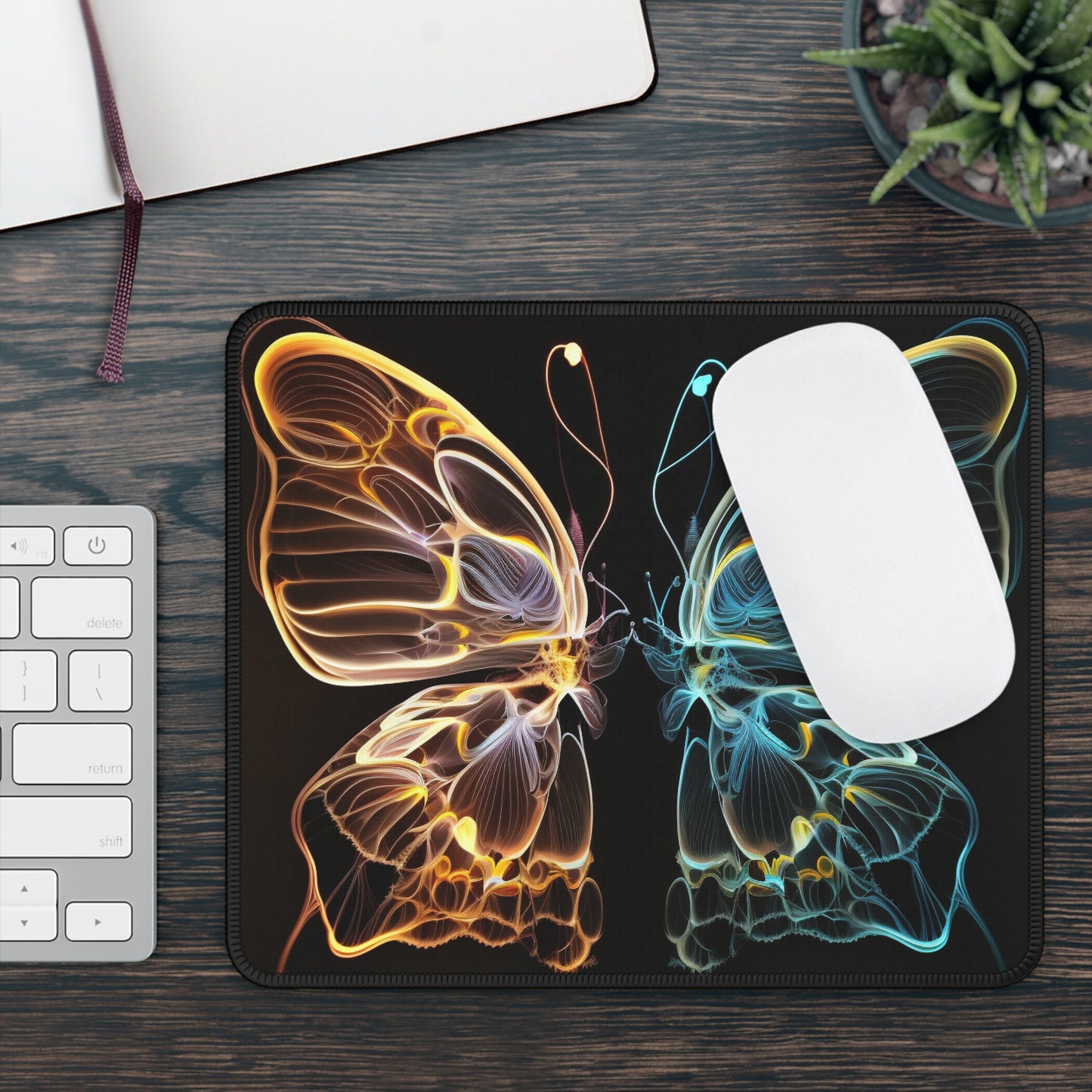 Gaming Mouse Pad  Neon Glo Butterfly 3