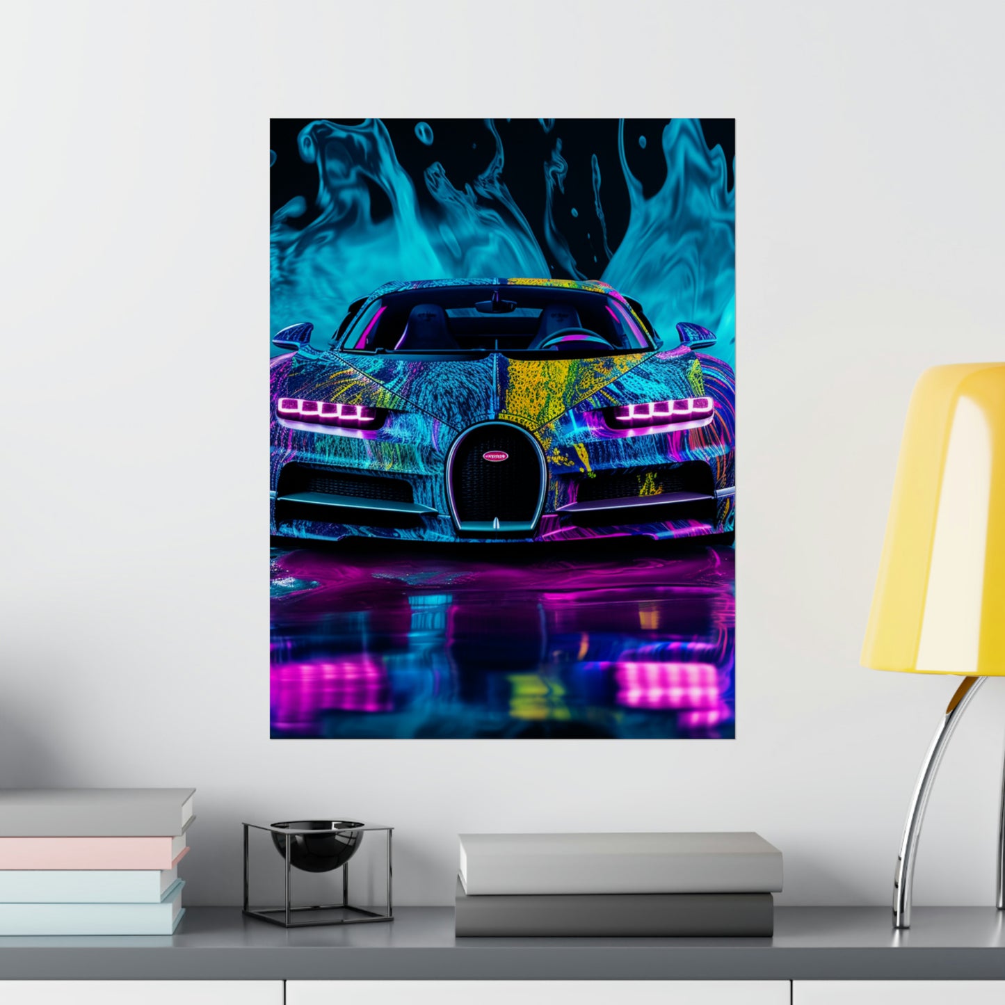 Premium Matte Vertical Posters Bugatti Water 2