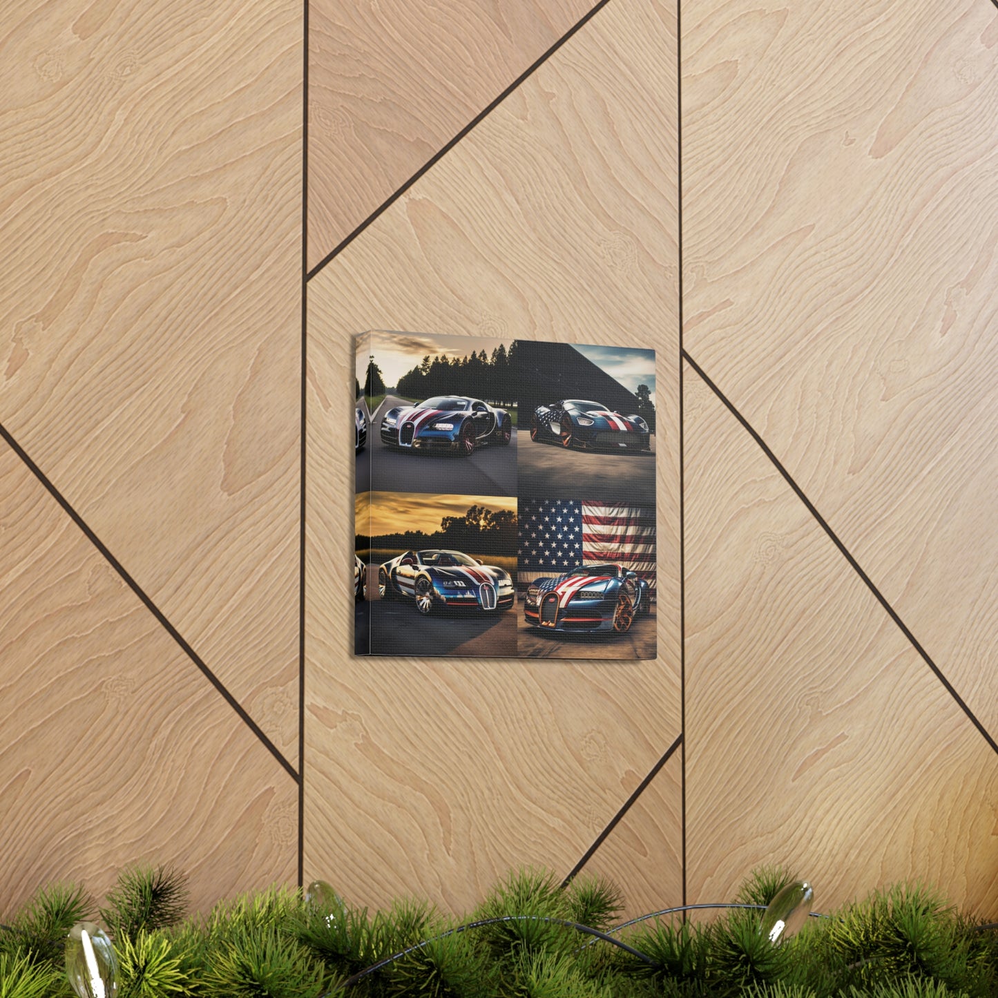 Canvas Gallery Wraps Bugatti Flag American 5