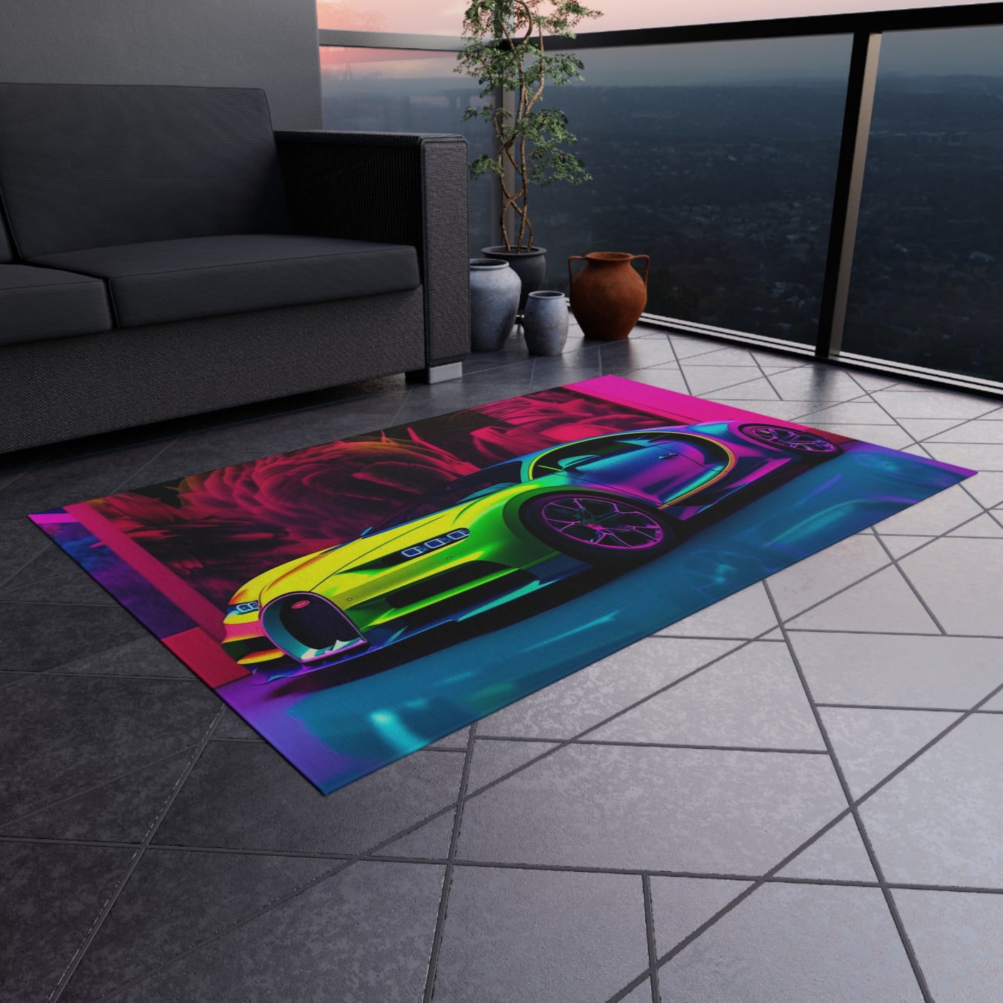 Outdoor Rug  Florescent Bugatti Flair 1