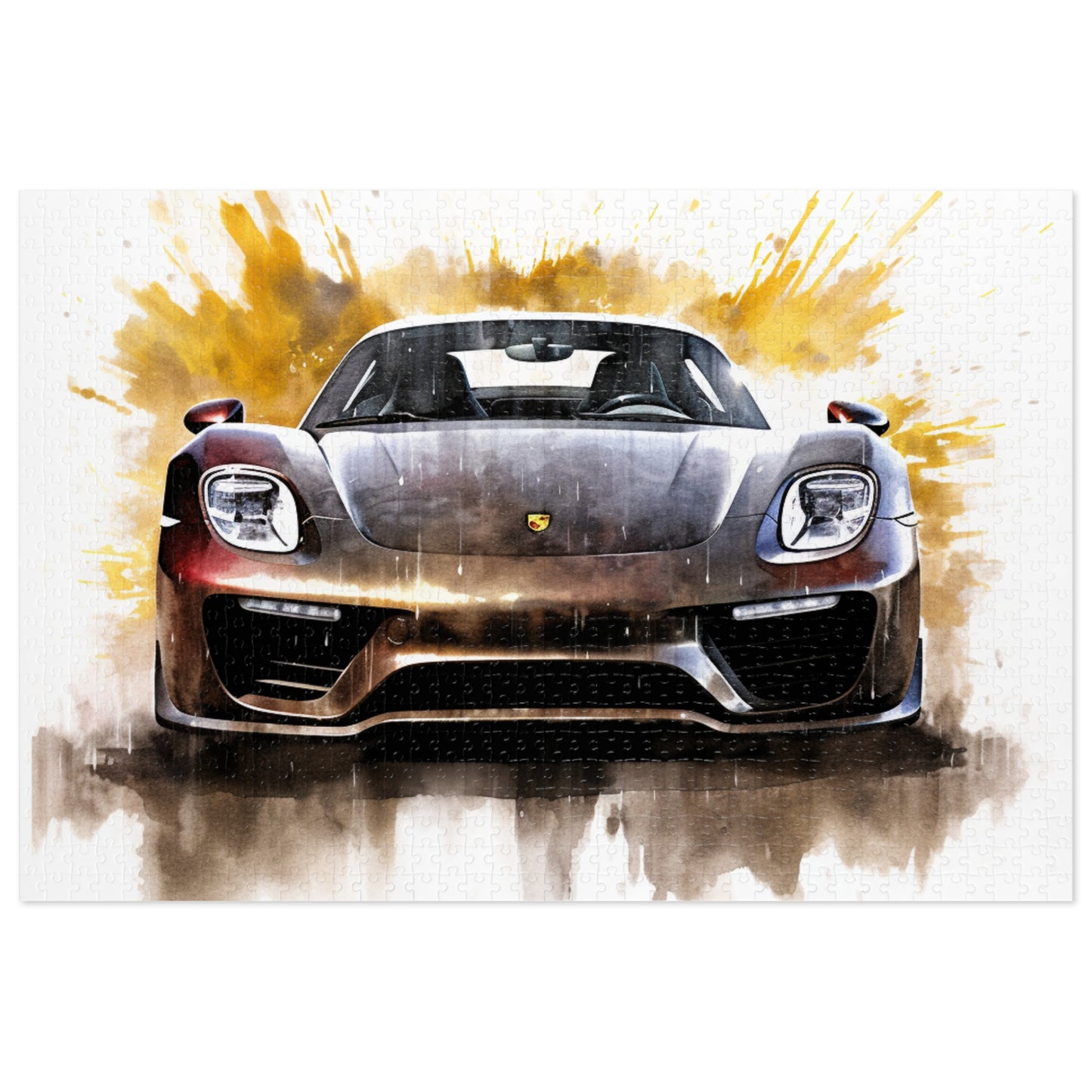Jigsaw Puzzle (30, 110, 252, 500,1000-Piece) 918 Spyder white background driving fast with water splashing 1