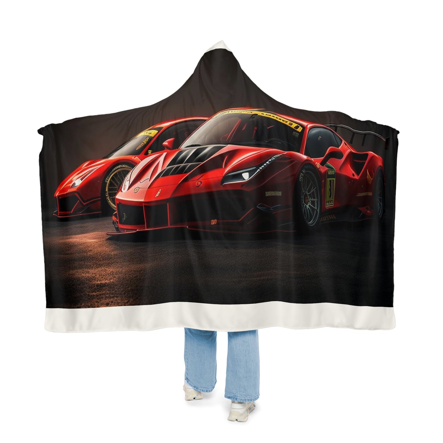 Snuggle Hooded Blanket Ferrari Red 4