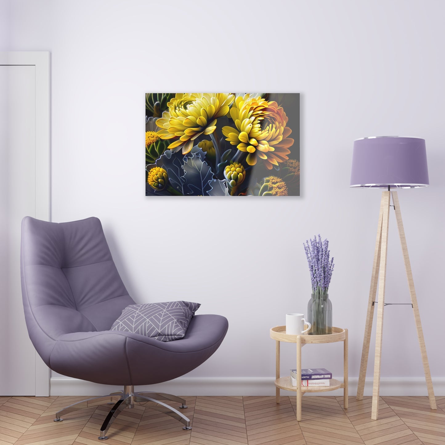 Acrylic Prints Yellow Hermosas Flores Amarillas 1