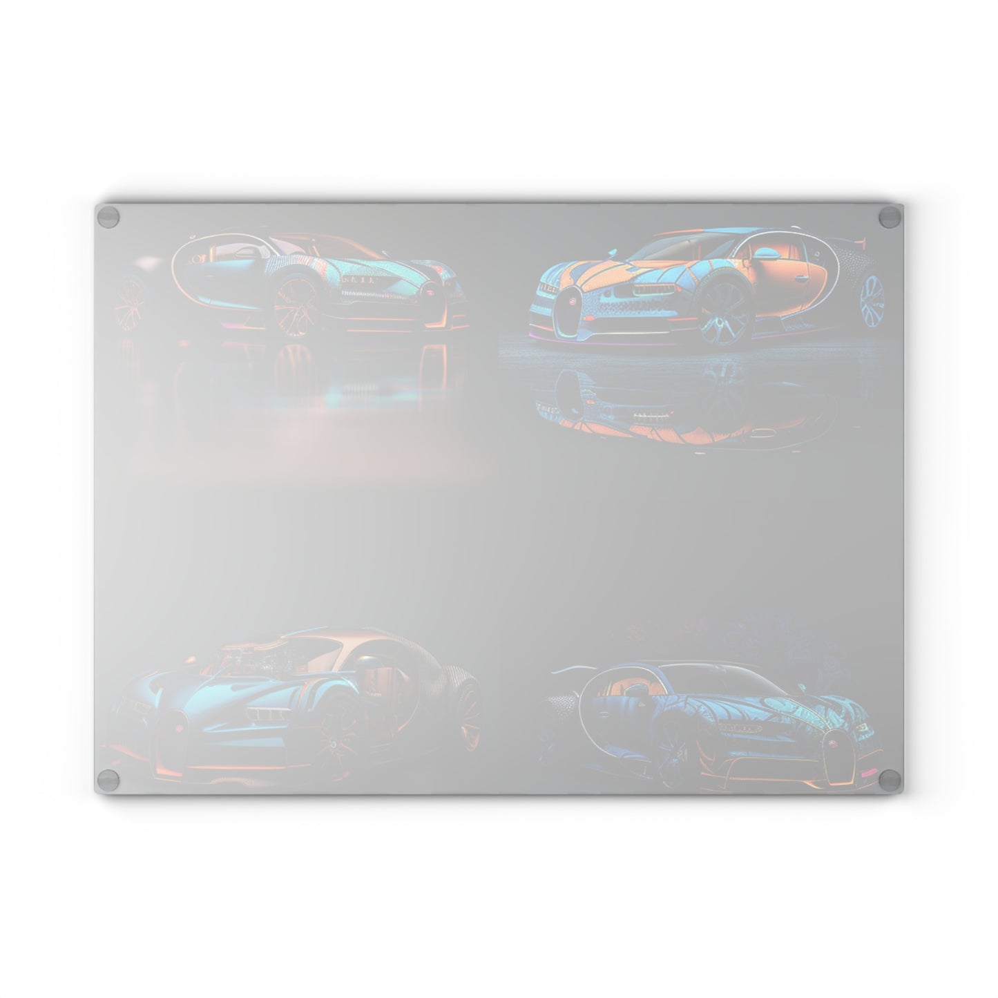 Glass Cutting Board Bugatti Blue 5