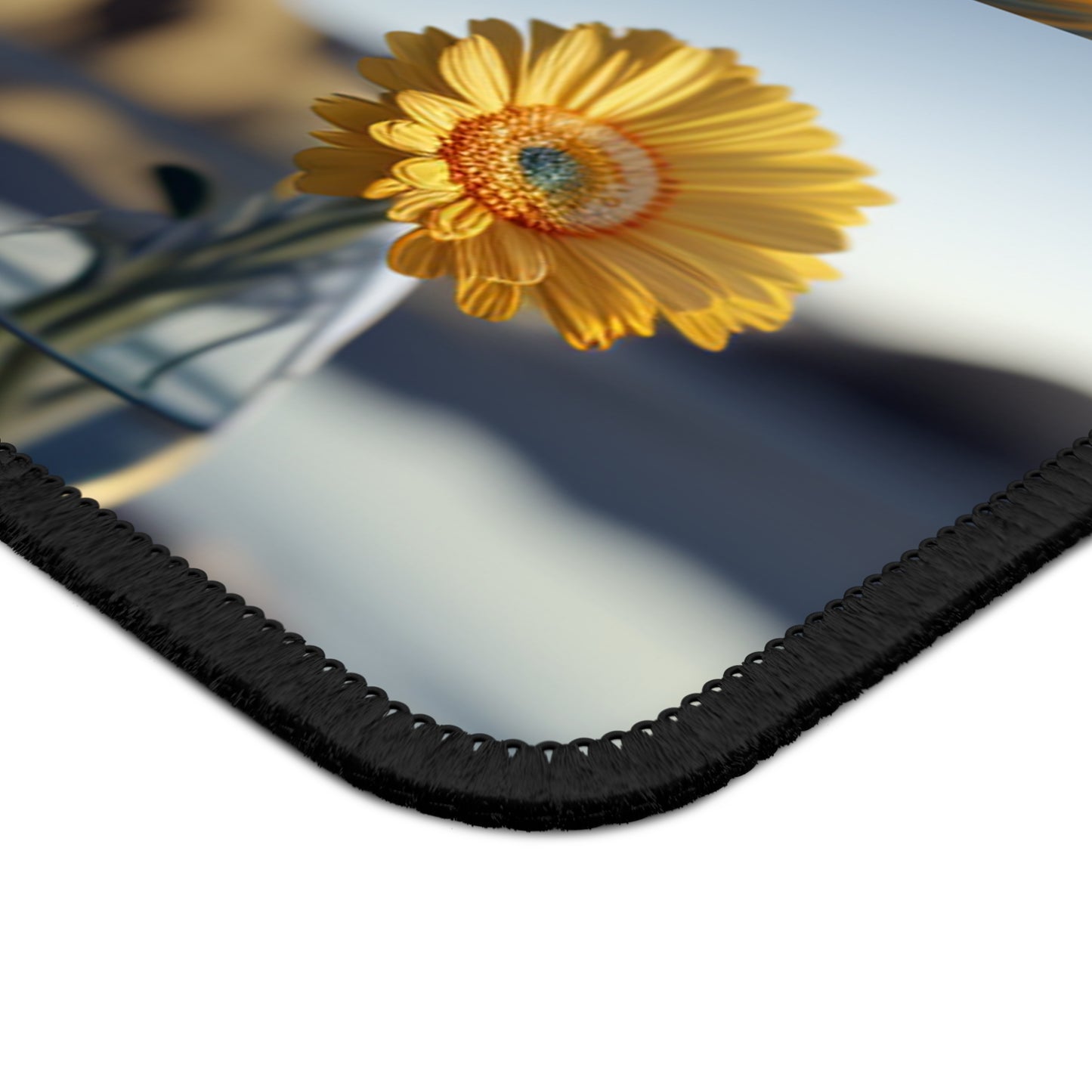 Gaming Mouse Pad  yello Gerbera glass 5