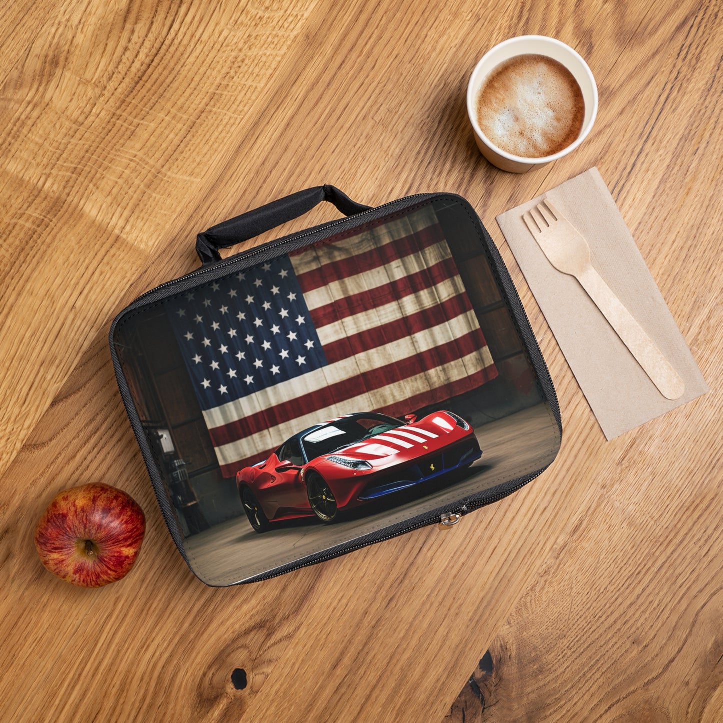 Lunch Bag American Flag Farrari 4