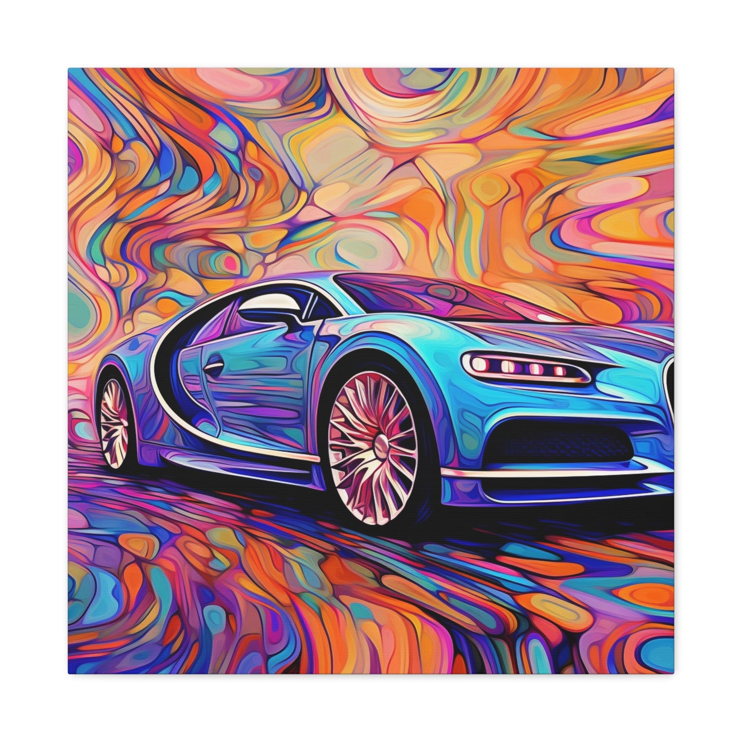 Canvas Gallery Wraps Bugatti Abstract Concept 3