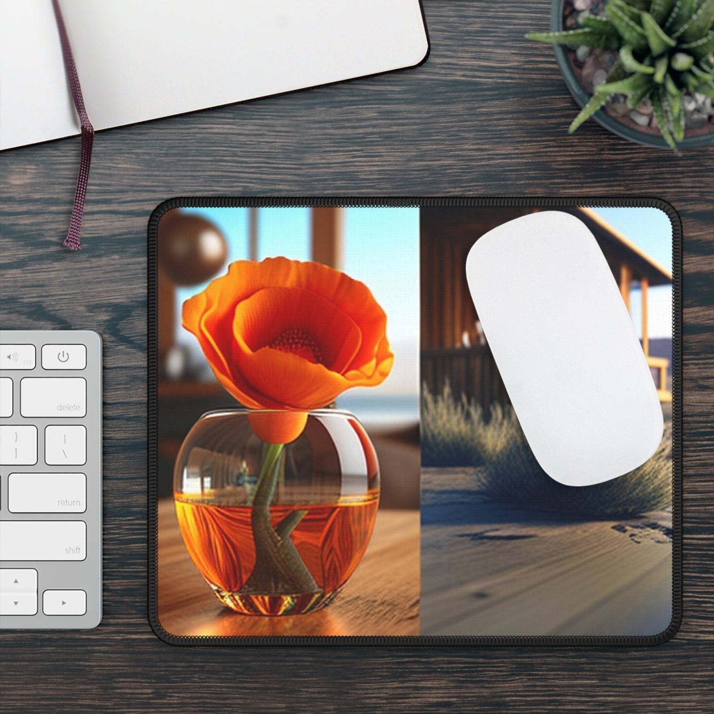 Gaming Mouse Pad  Poppy in a Glass Vase 3