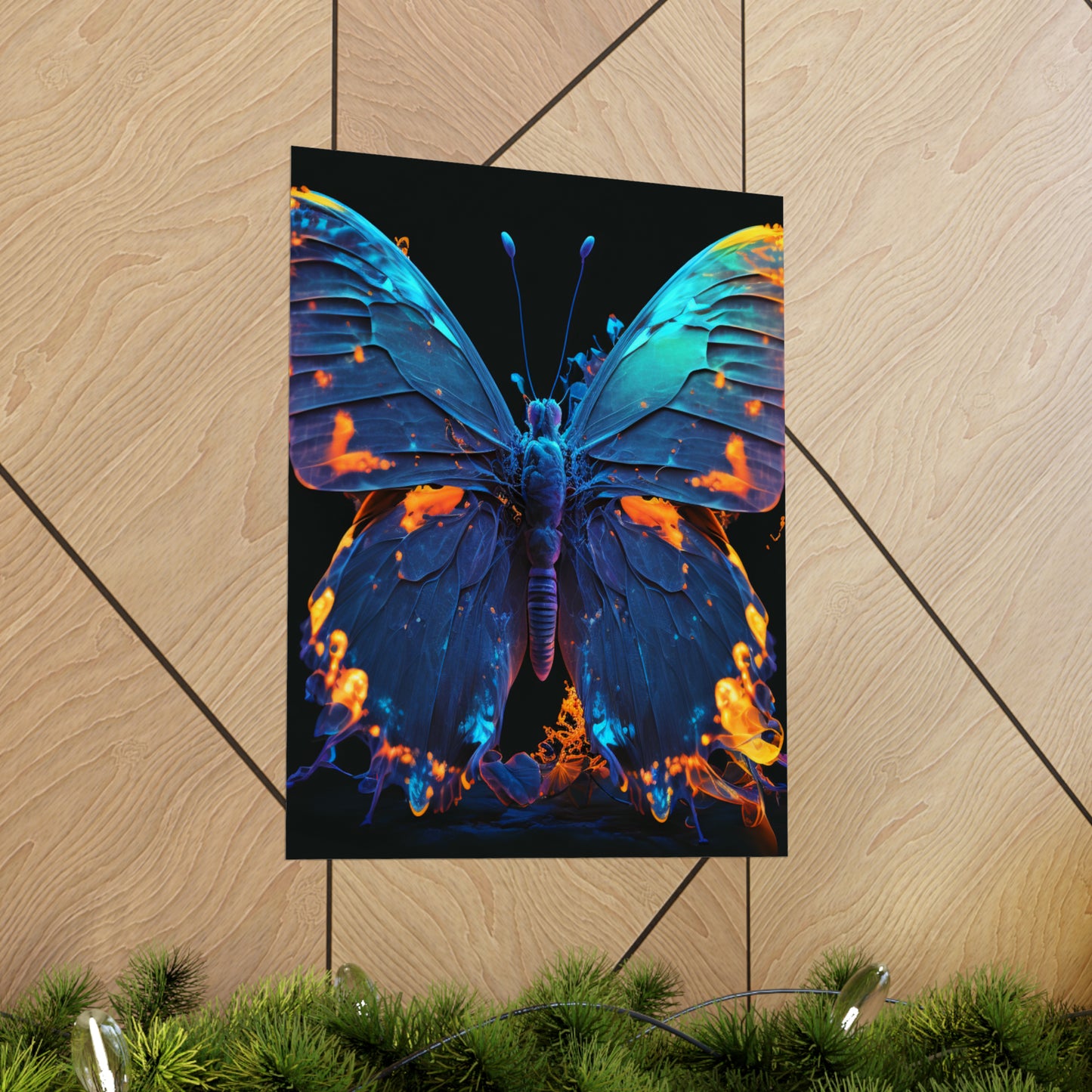 Premium Matte Vertical Posters Thermal Butterfly 3