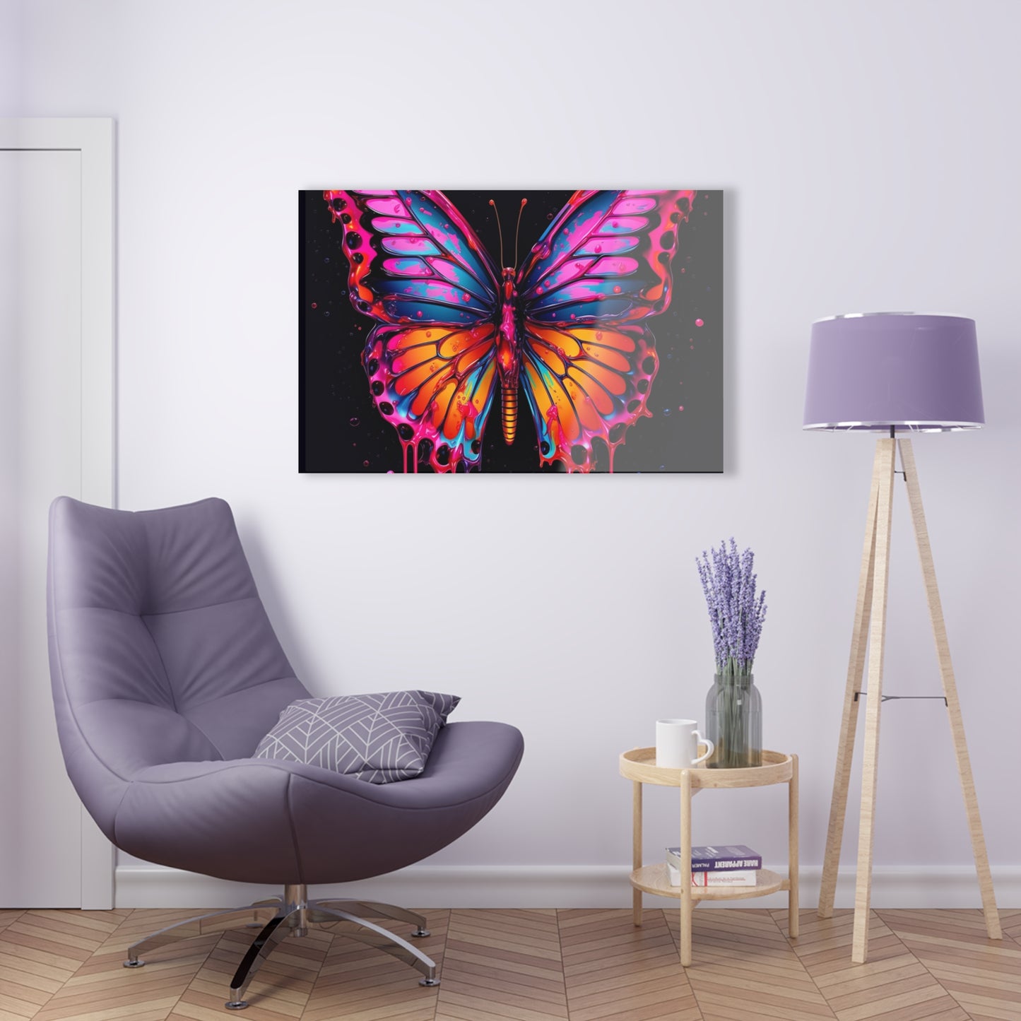 Acrylic Prints Pink Butterfly Flair 1