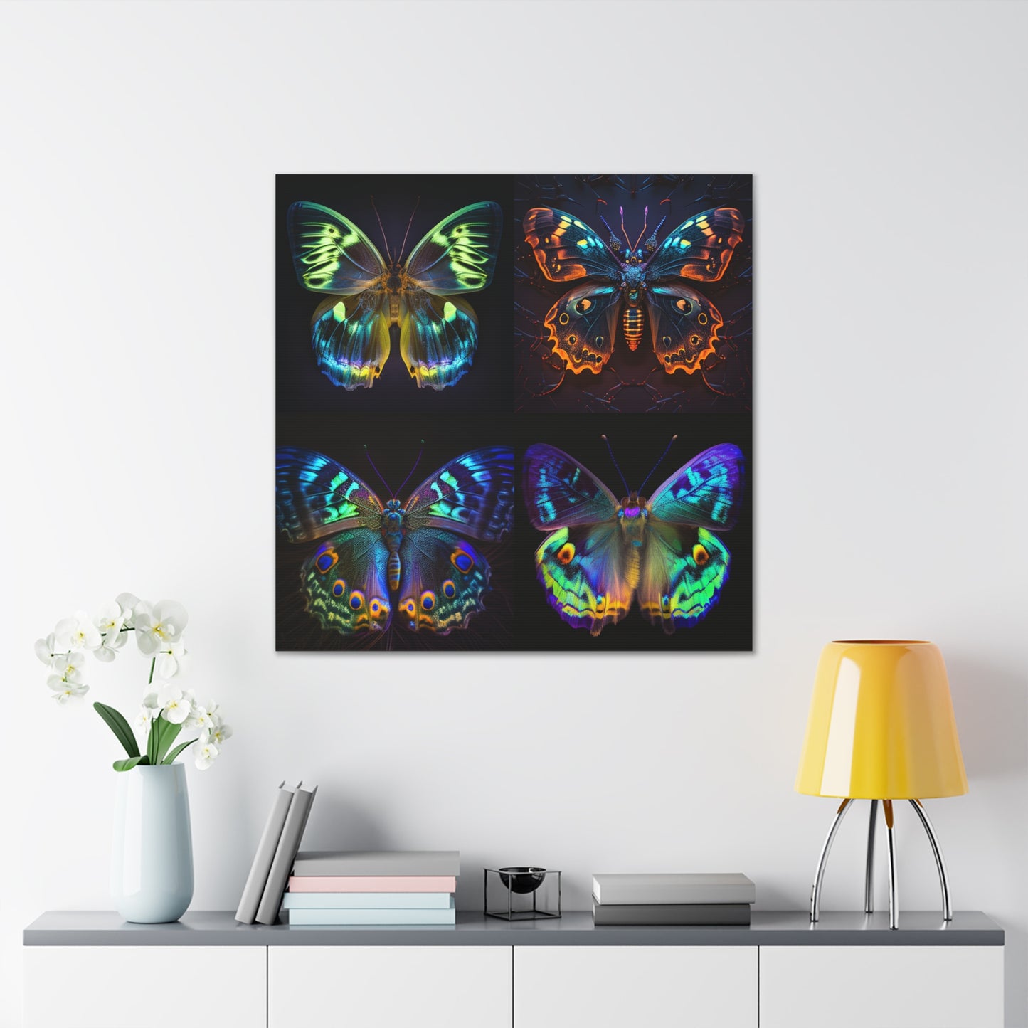 Canvas Gallery Wraps Neon Hue Butterfly 5