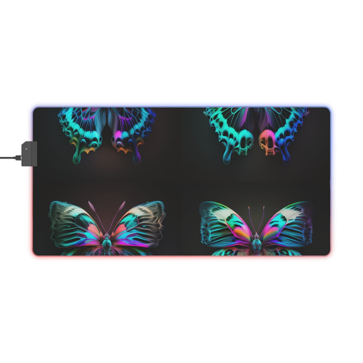 LED Gaming Mouse Pad Neon Butterfly Fusion 5