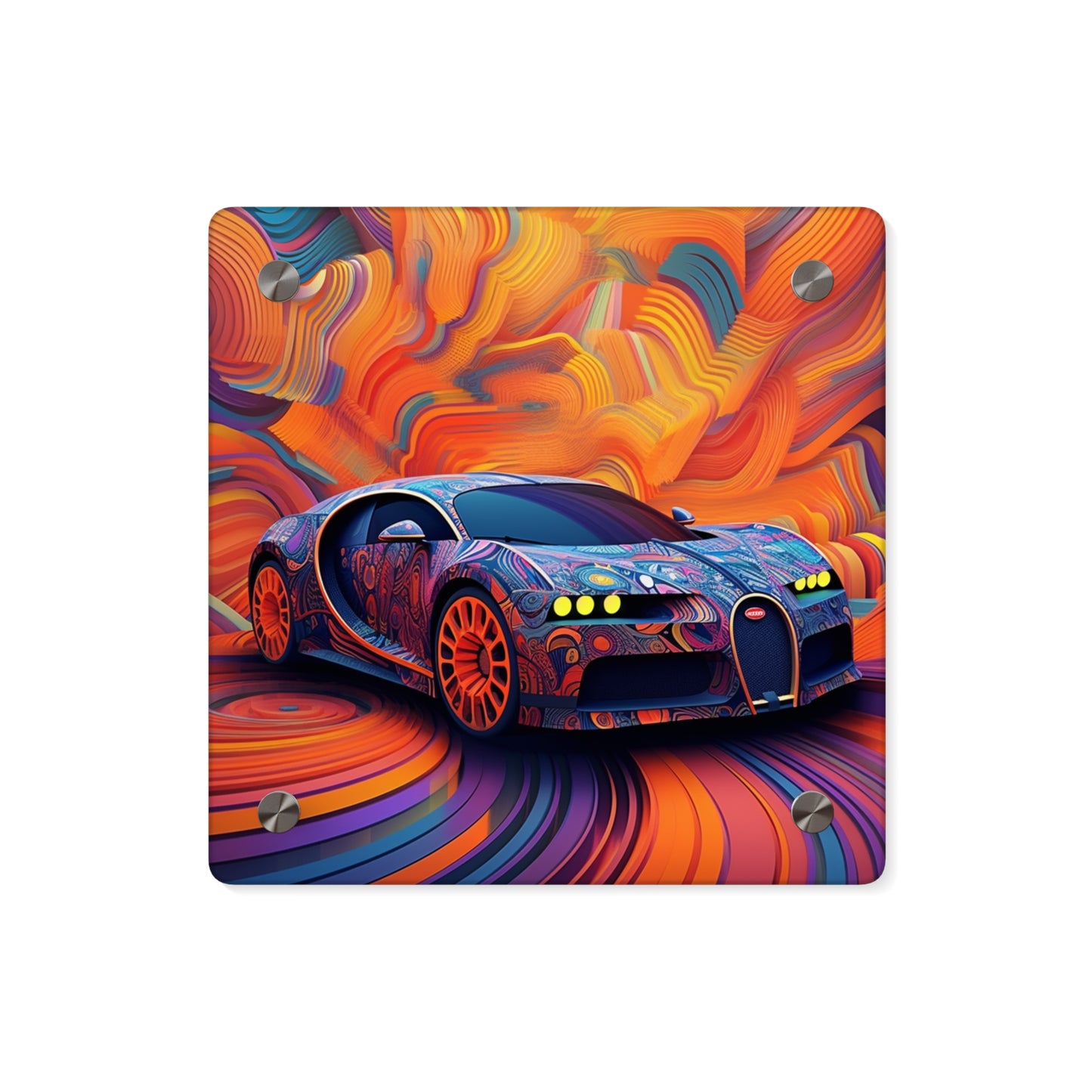 Acrylic Wall Art Panels Bugatti Abstract Concept 4