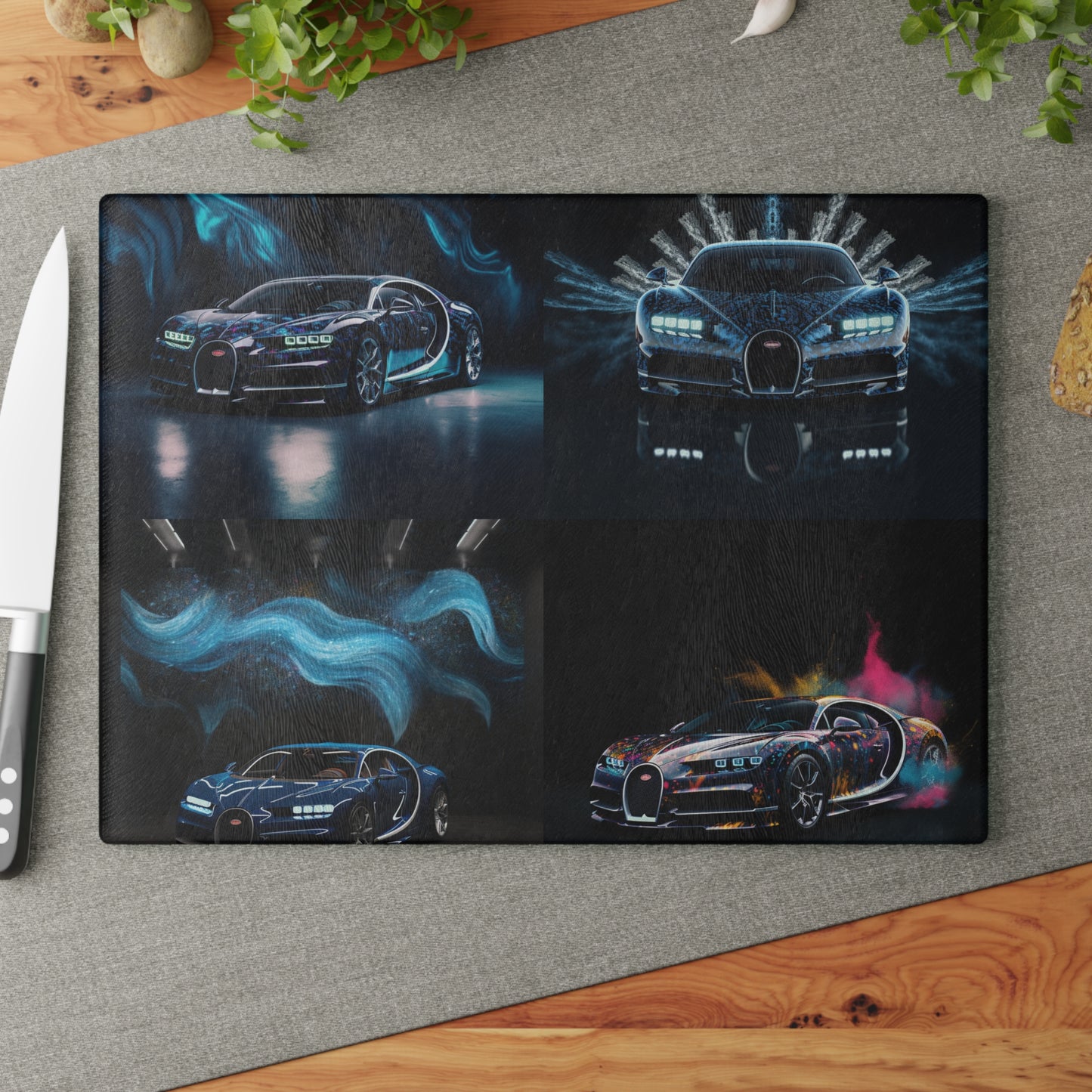 Glass Cutting Board Hyper Bugatti 5