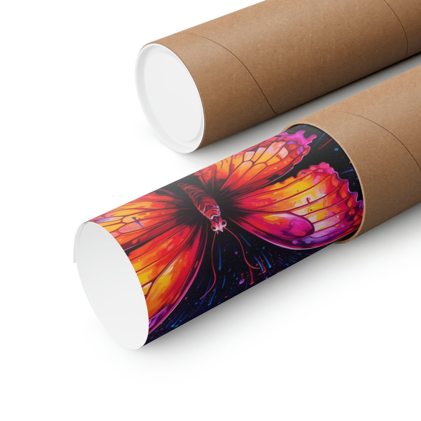 Premium Matte Vertical Posters Pink Butterfly Flair 5