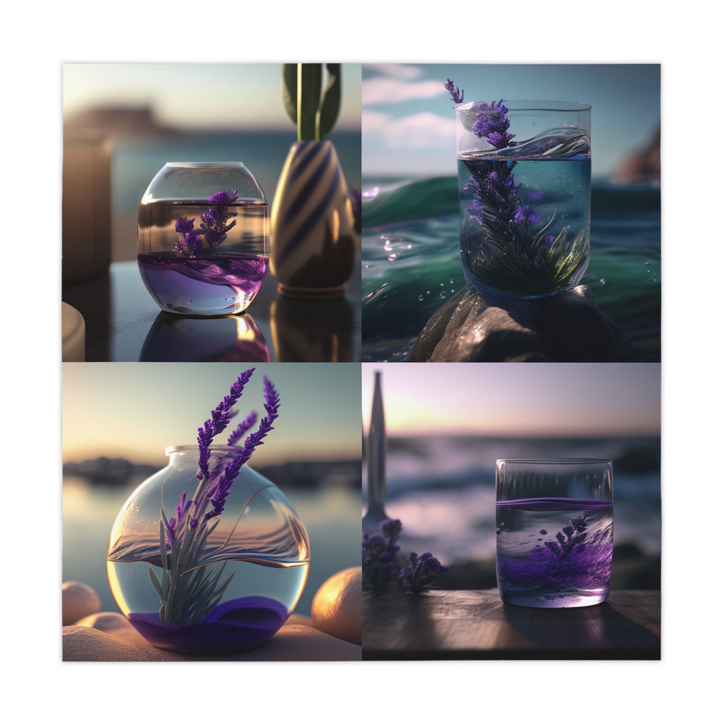Tablecloth Lavender in a vase 5
