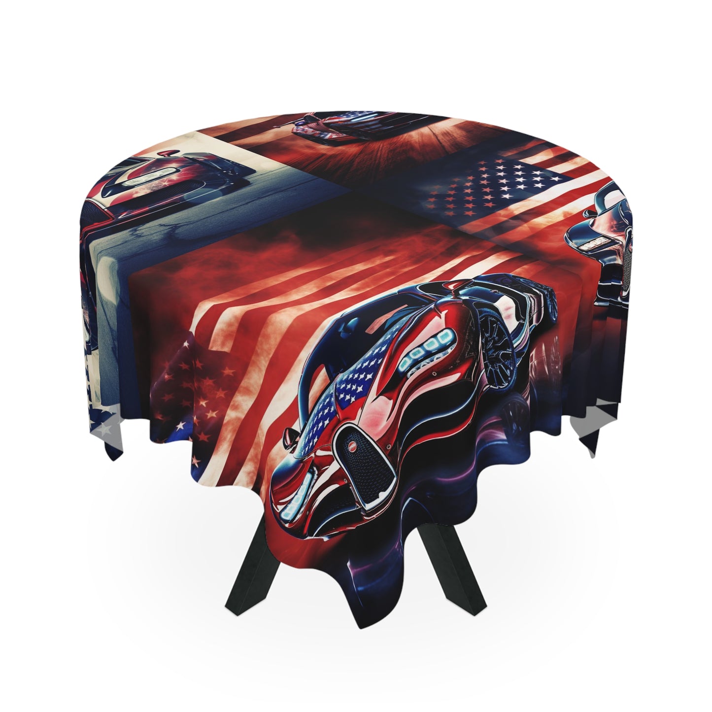 Tablecloth Abstract American Flag Background Bugatti 5