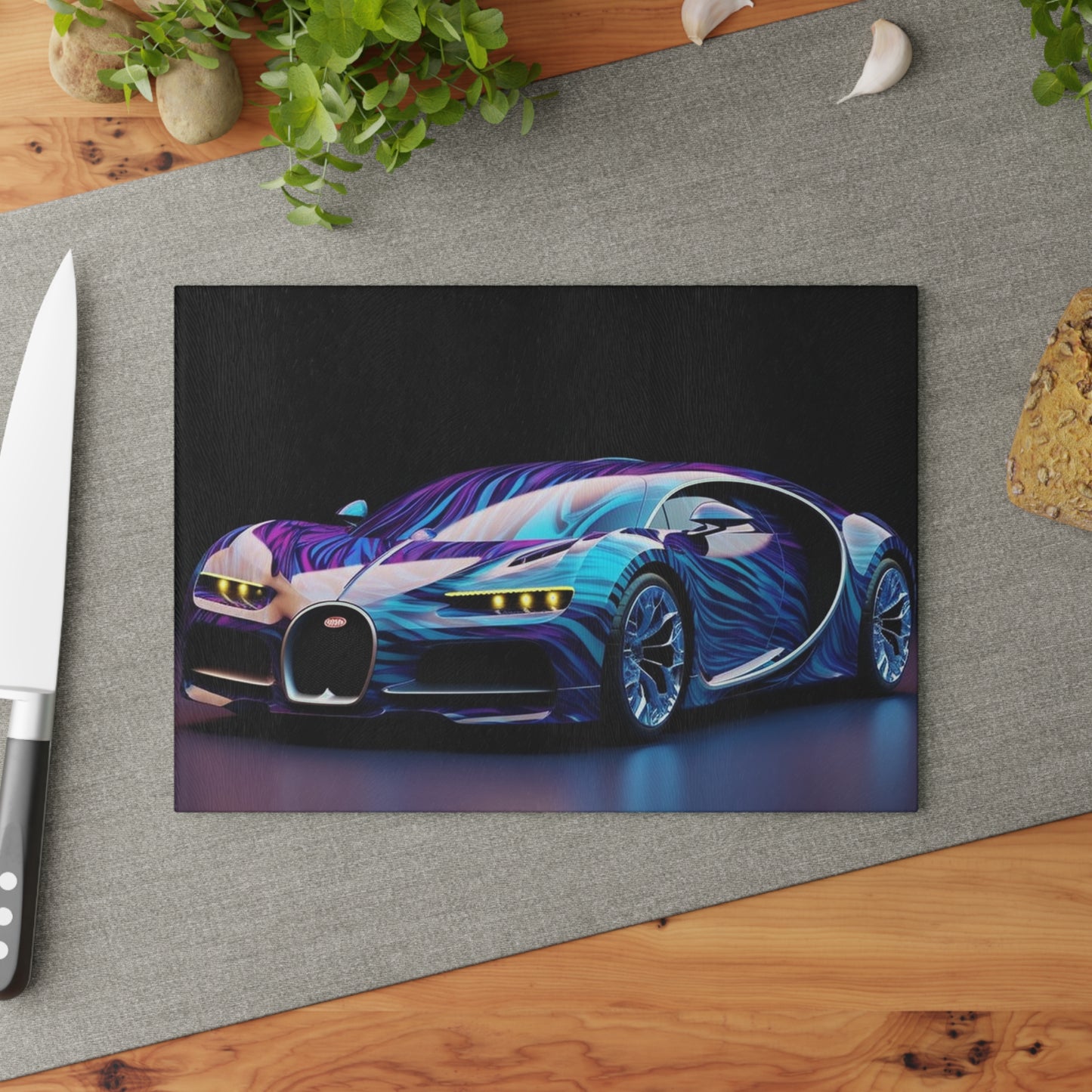 Glass Cutting Board Bugatti Abstract Flair 3