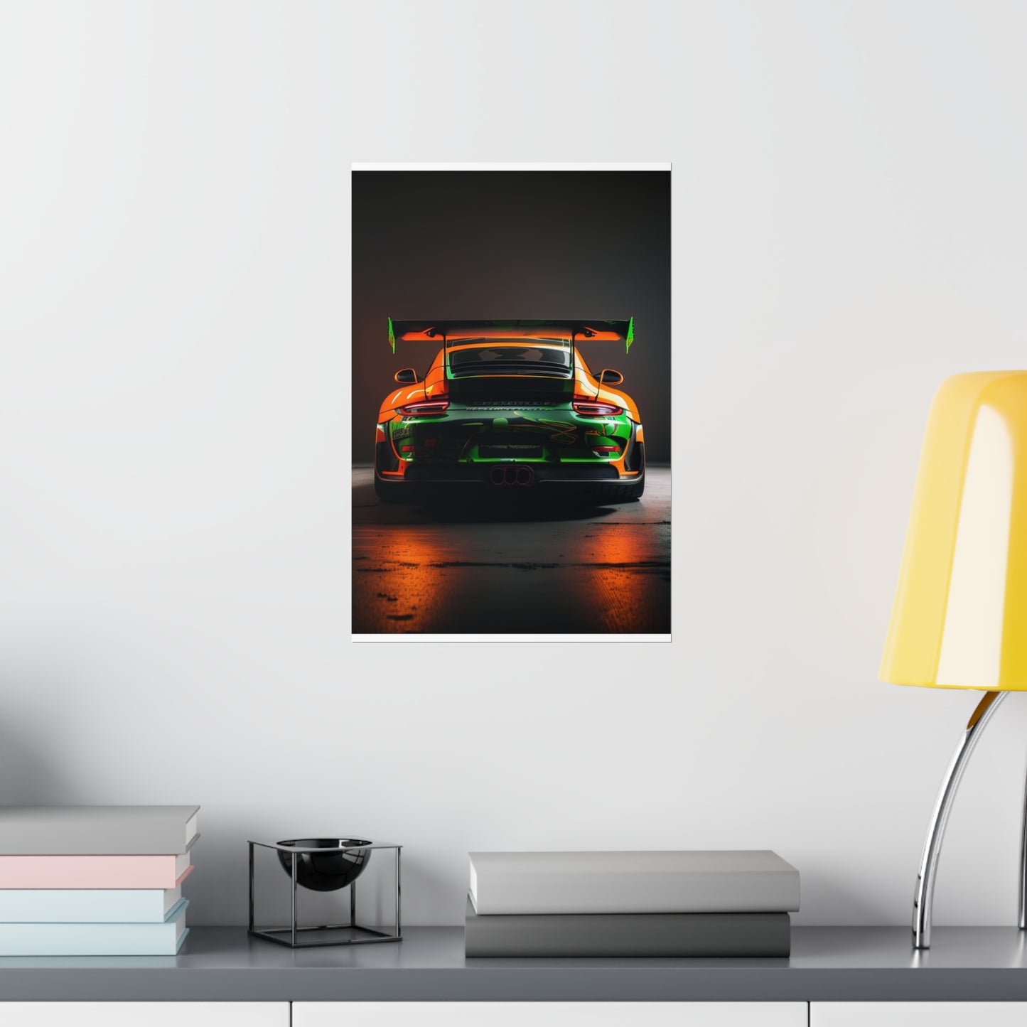 Premium Matte Vertical Posters Porsche Color 3