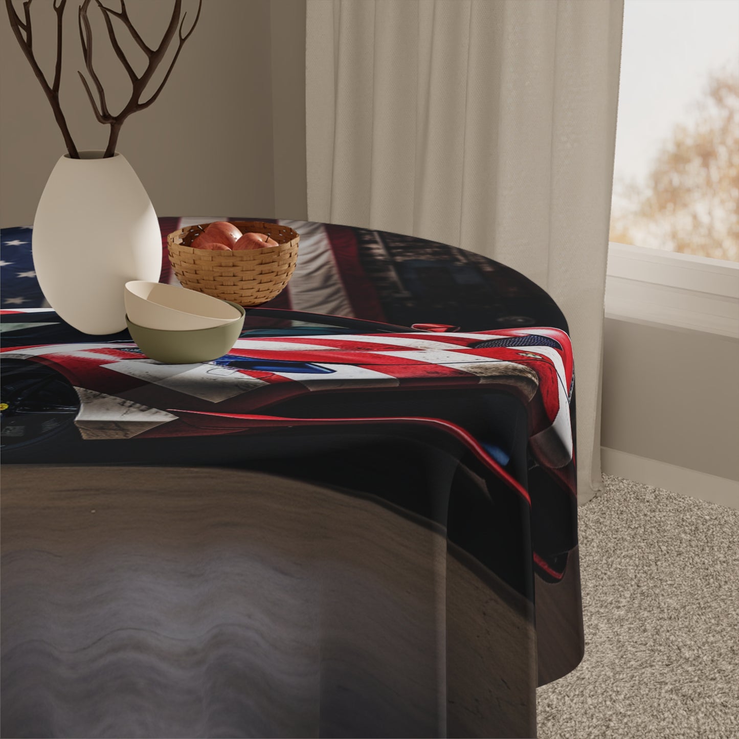 Tablecloth American Flag Farrari 2