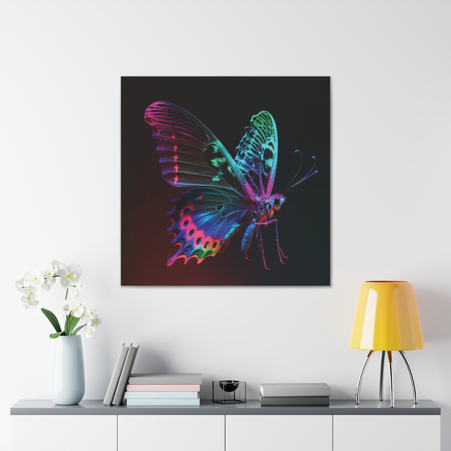 Canvas Gallery Wraps Raw Hyper Color Butterfly 1