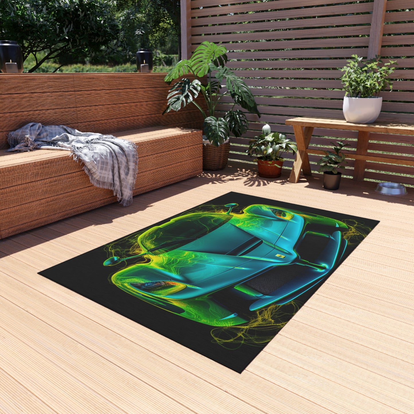 Outdoor Rug  Ferrari Neon 2