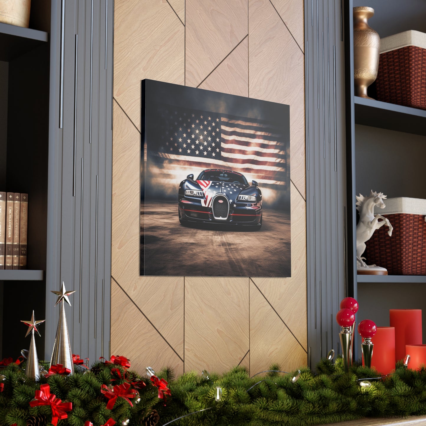 Canvas Gallery Wraps Bugatti American Flag 2