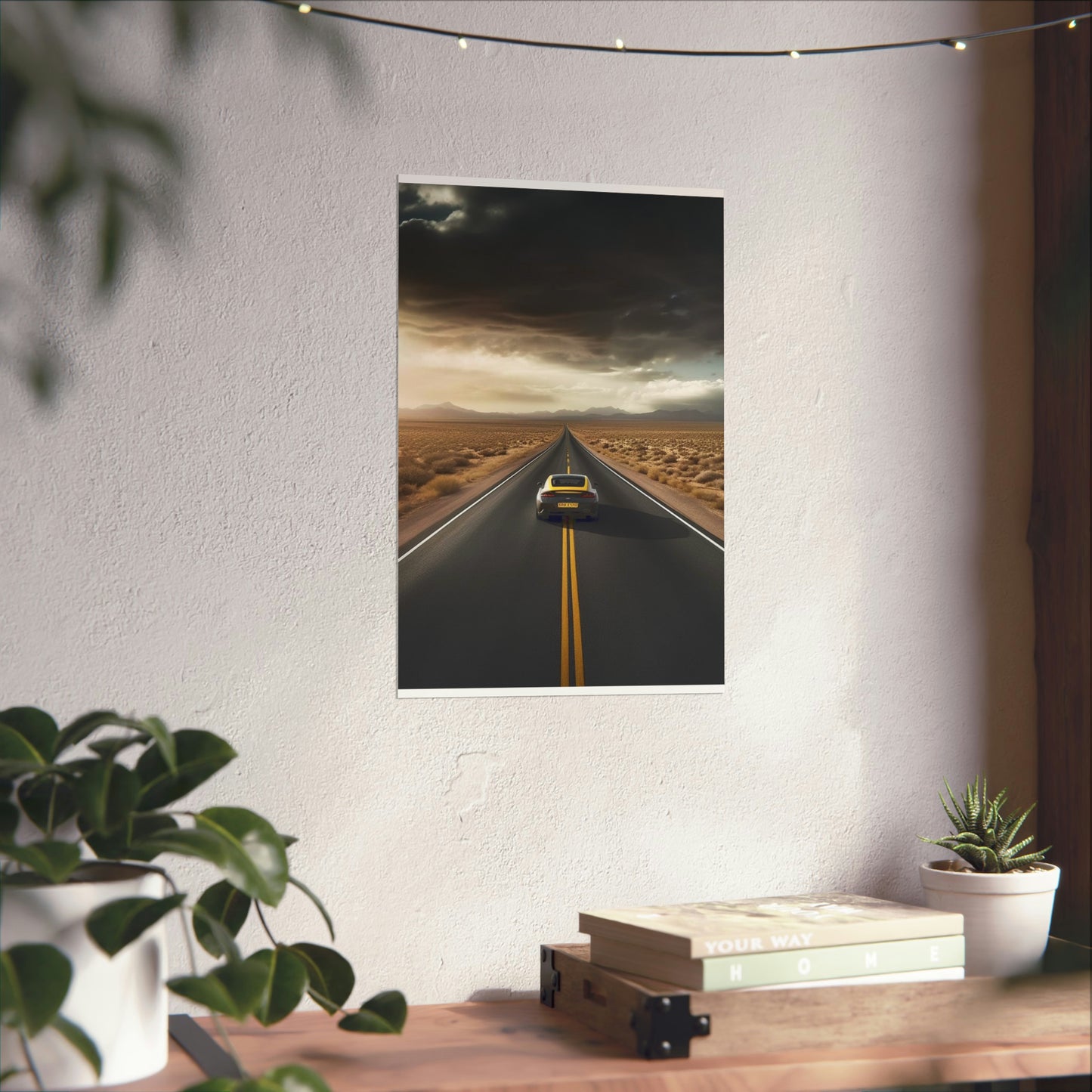 Premium Matte Vertical Posters Ferrari Road 2