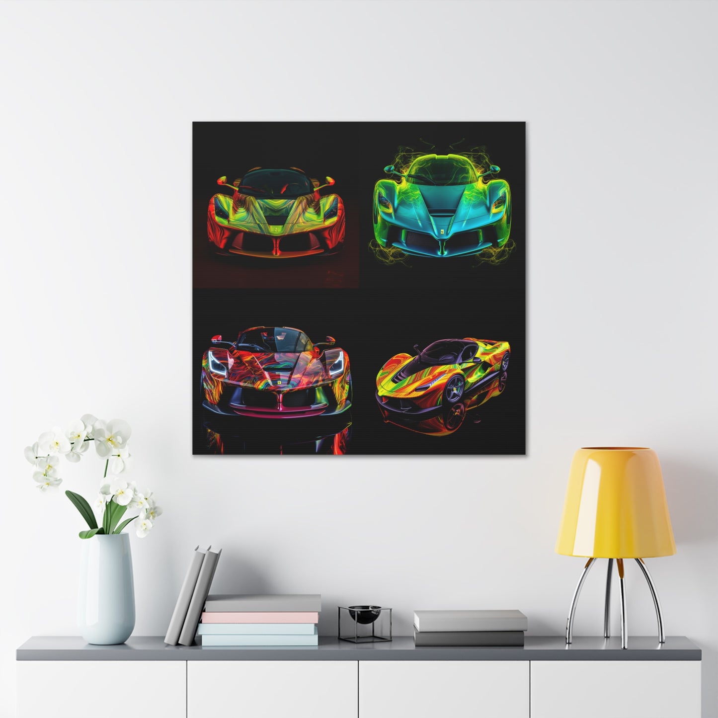 Canvas Gallery Wraps Ferrari Neon 5