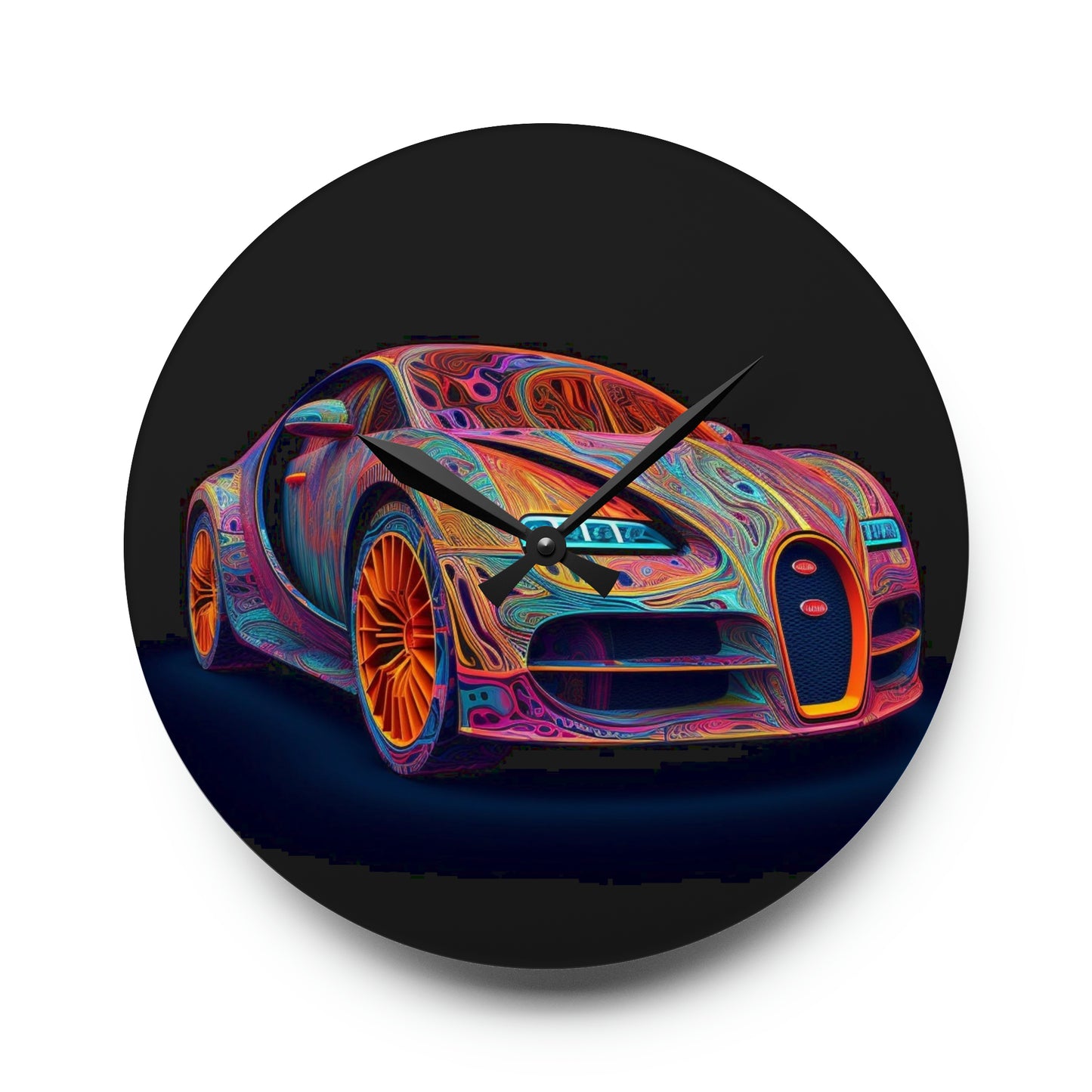 Acrylic Wall Clock Bugatti Abstract Concept 1