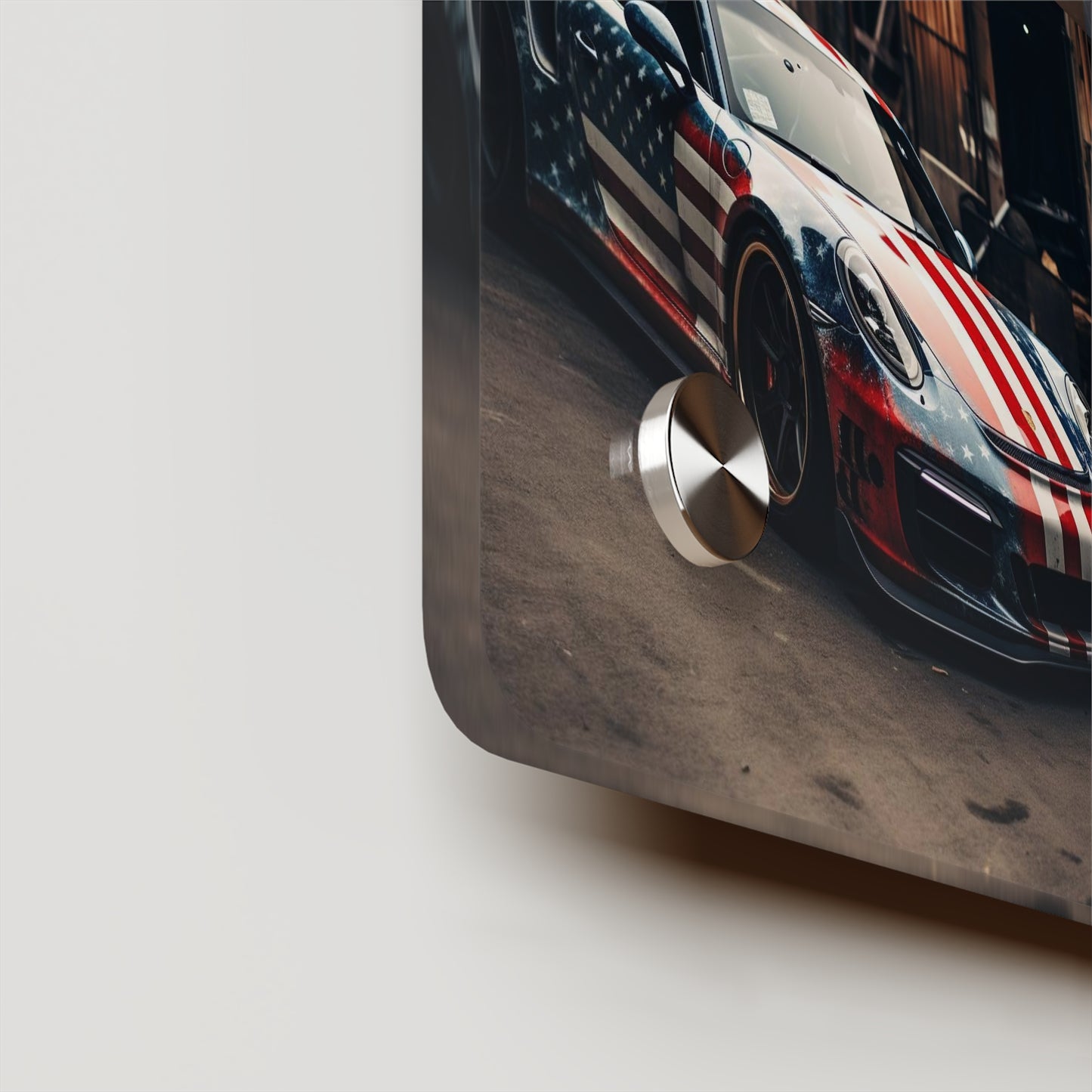 Acrylic Wall Art Panels American Flag Porsche 5