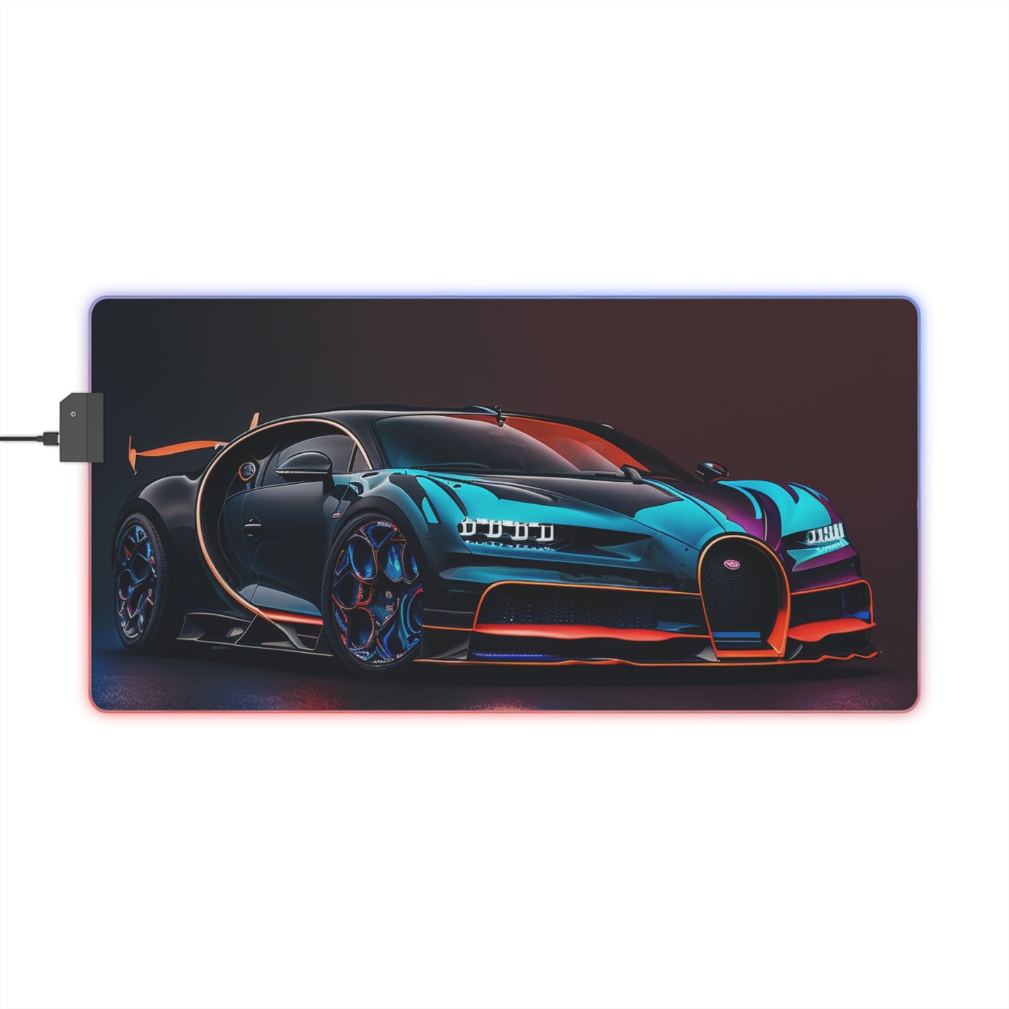 LED Gaming Mouse Pad Bugatti Chiron Super 1