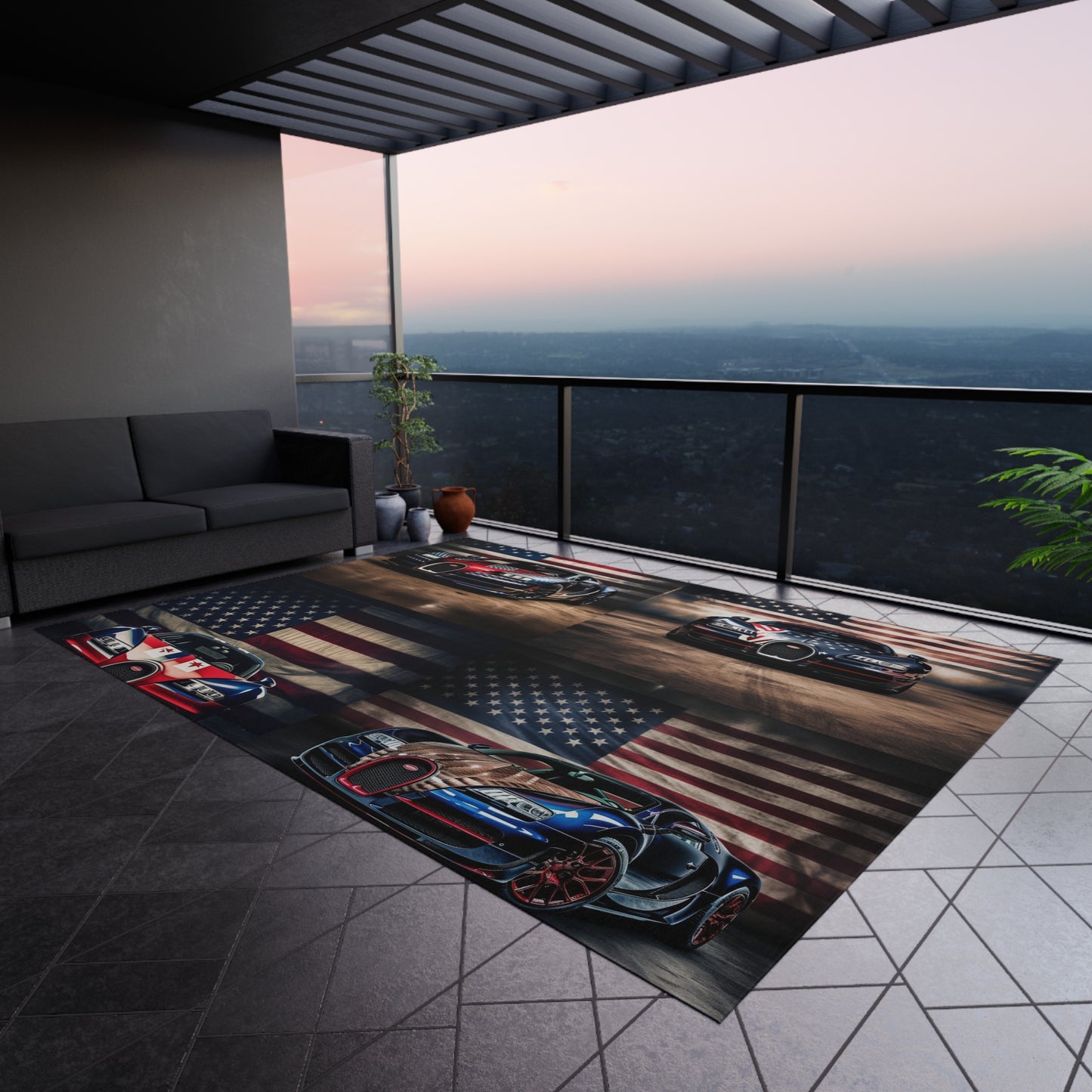 Outdoor Rug  Bugatti American Flag 5