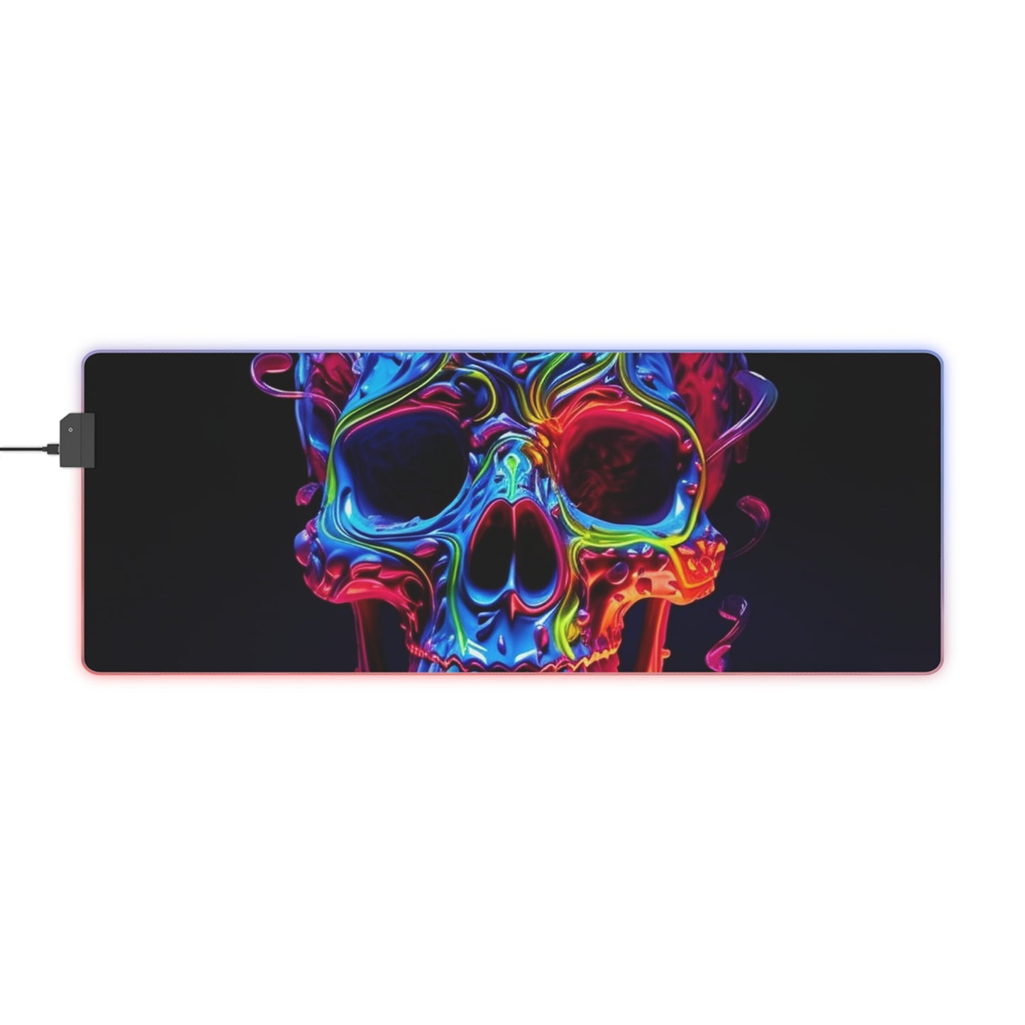 LED Gaming Mouse Pad Macro Skull Color 3