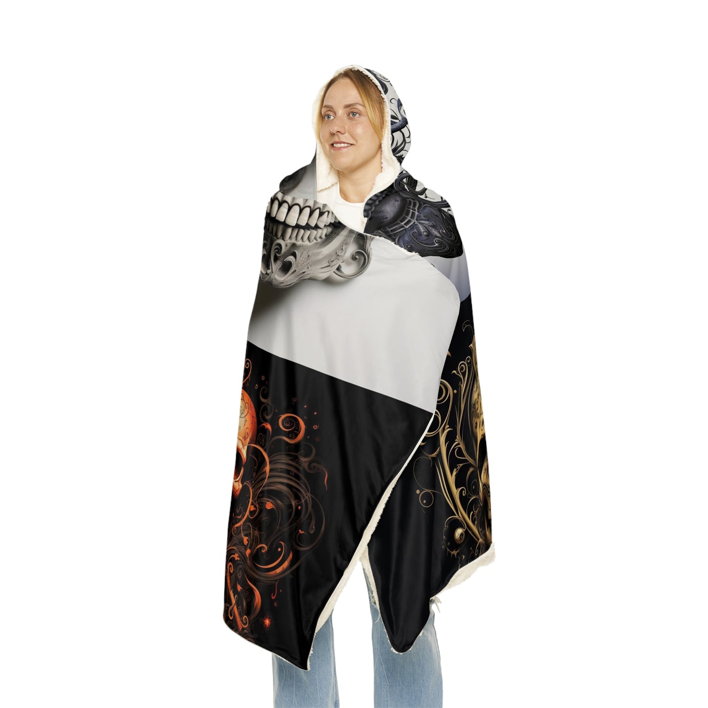 Snuggle Hooded Blanket Skull Treble Clef 5