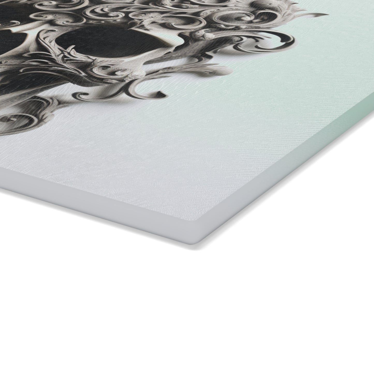 Glass Cutting Board Skull Treble Clef 2