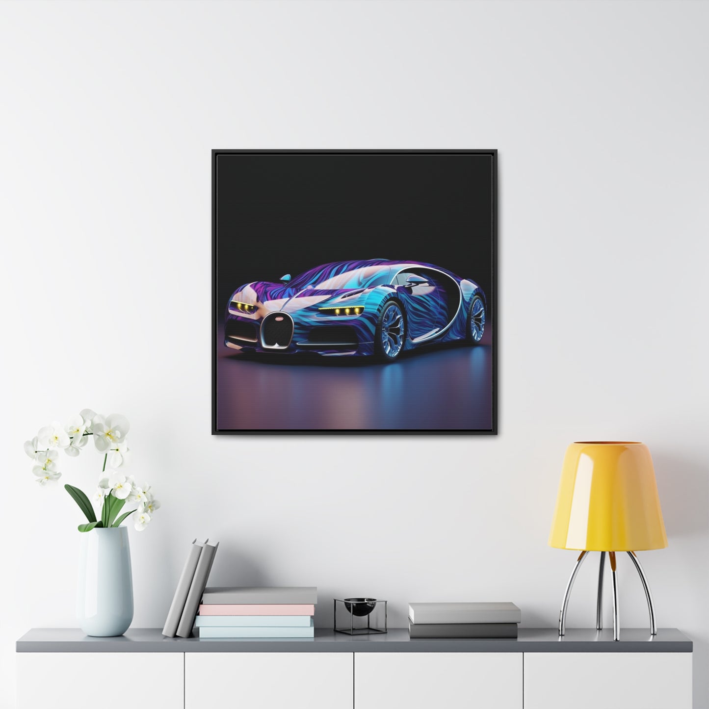 Gallery Canvas Wraps, Square Frame Bugatti Abstract Flair 3